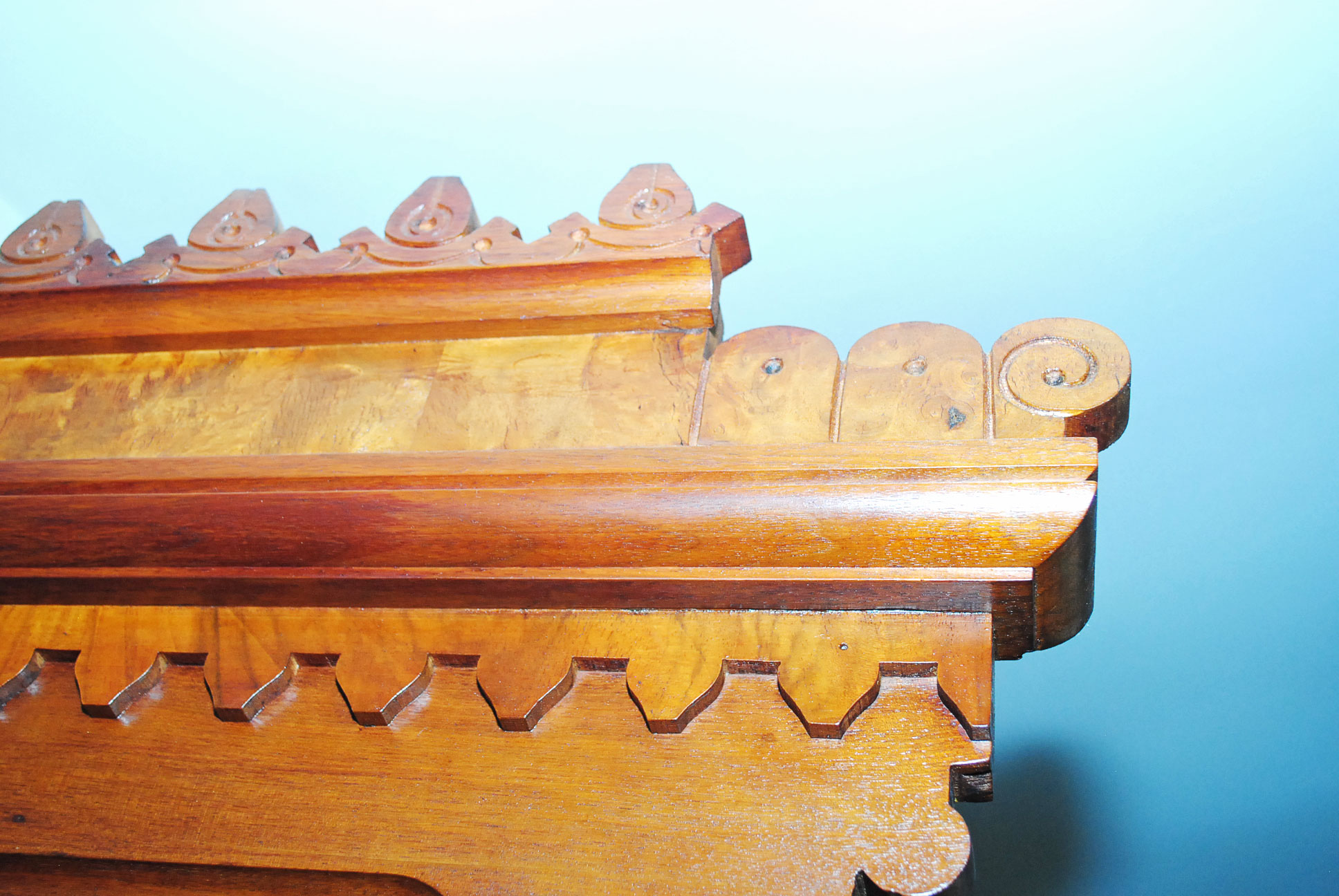 Antique Victorian Eastlake Walnut Hall Tree