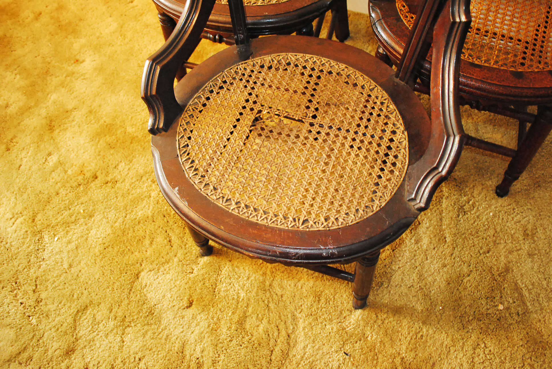 Set of Six Antique Eastlake Dining Chairs