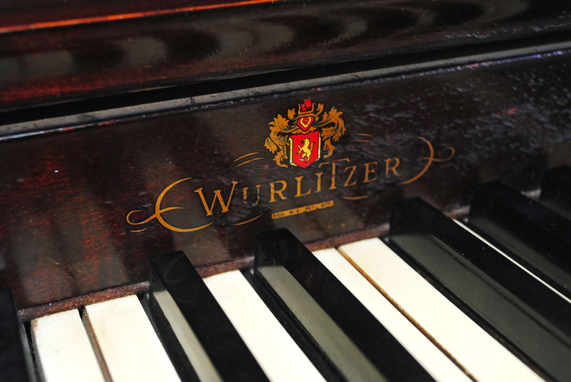 Vintage Wurlitzer Spinet Piano and Stool