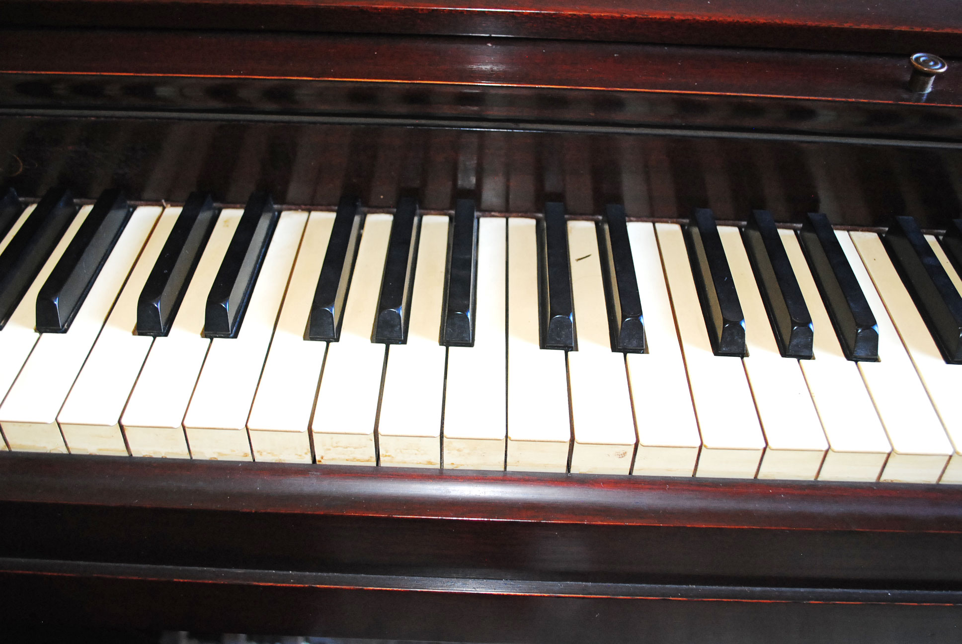 Vintage Wurlitzer Spinet Piano and Stool