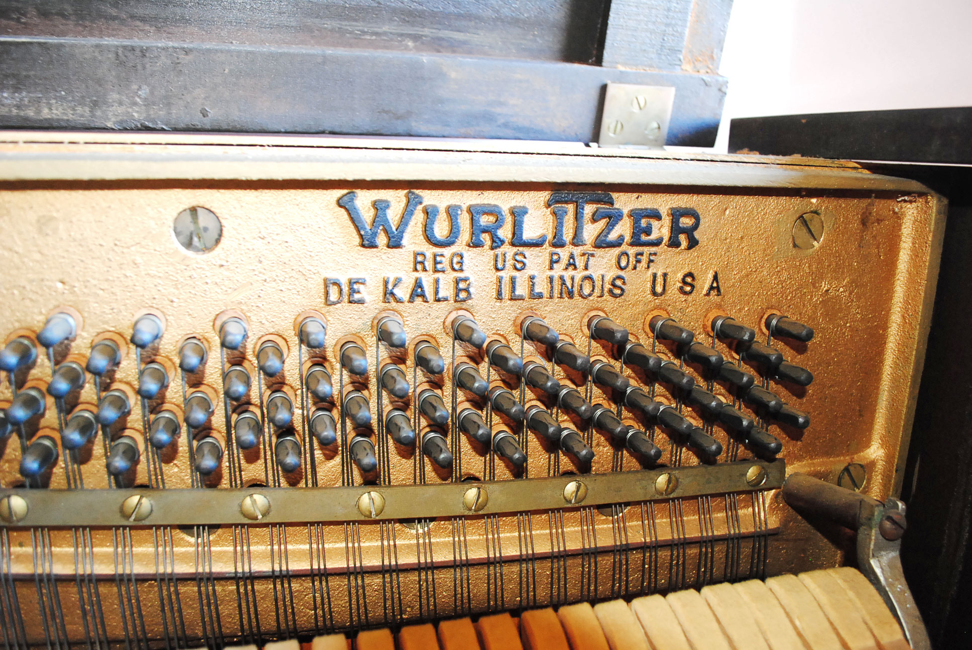 Vintage Wurlitzer Spinet Piano and Stool