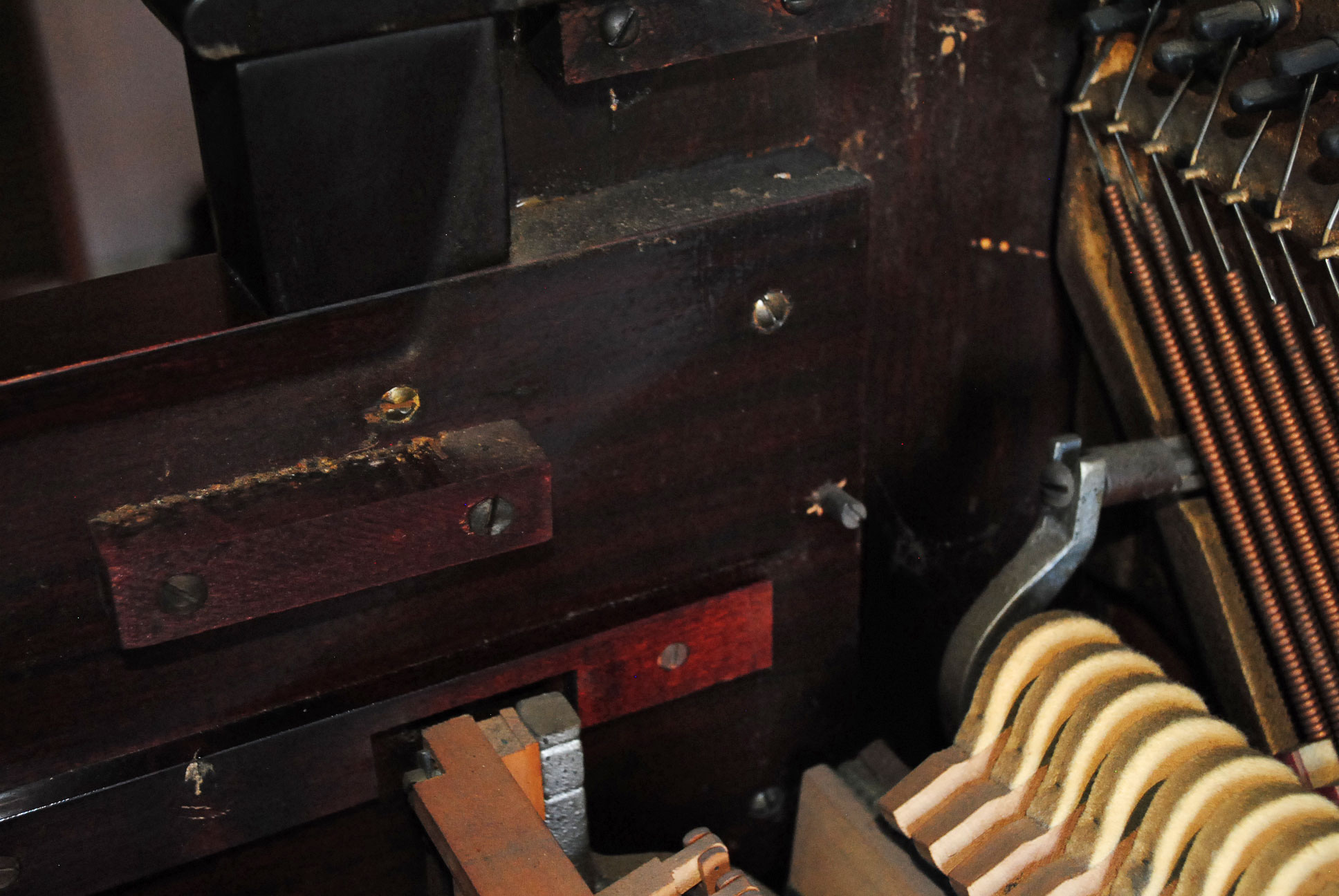 Vintage Wurlitzer Spinet Piano and Stool