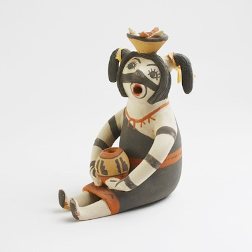 Jamez Pueblo Chris Fragua Storyteller Figurine Pottery