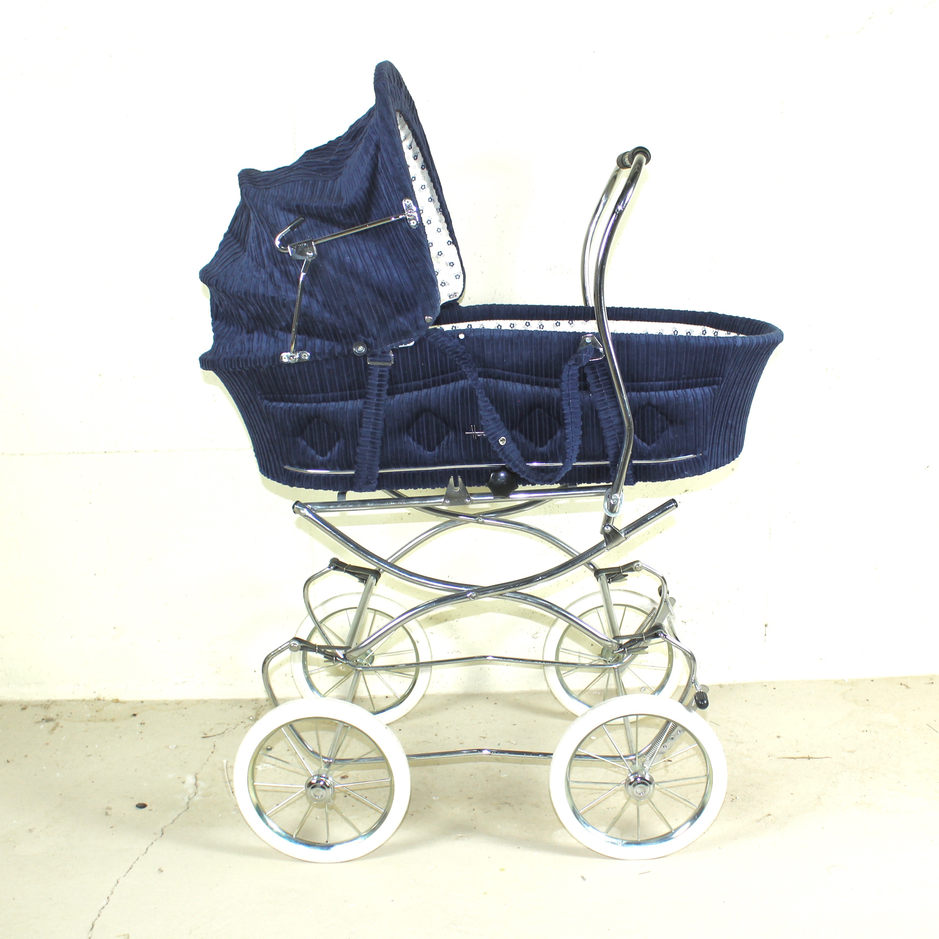 Blue Corduroy Hoco Pram