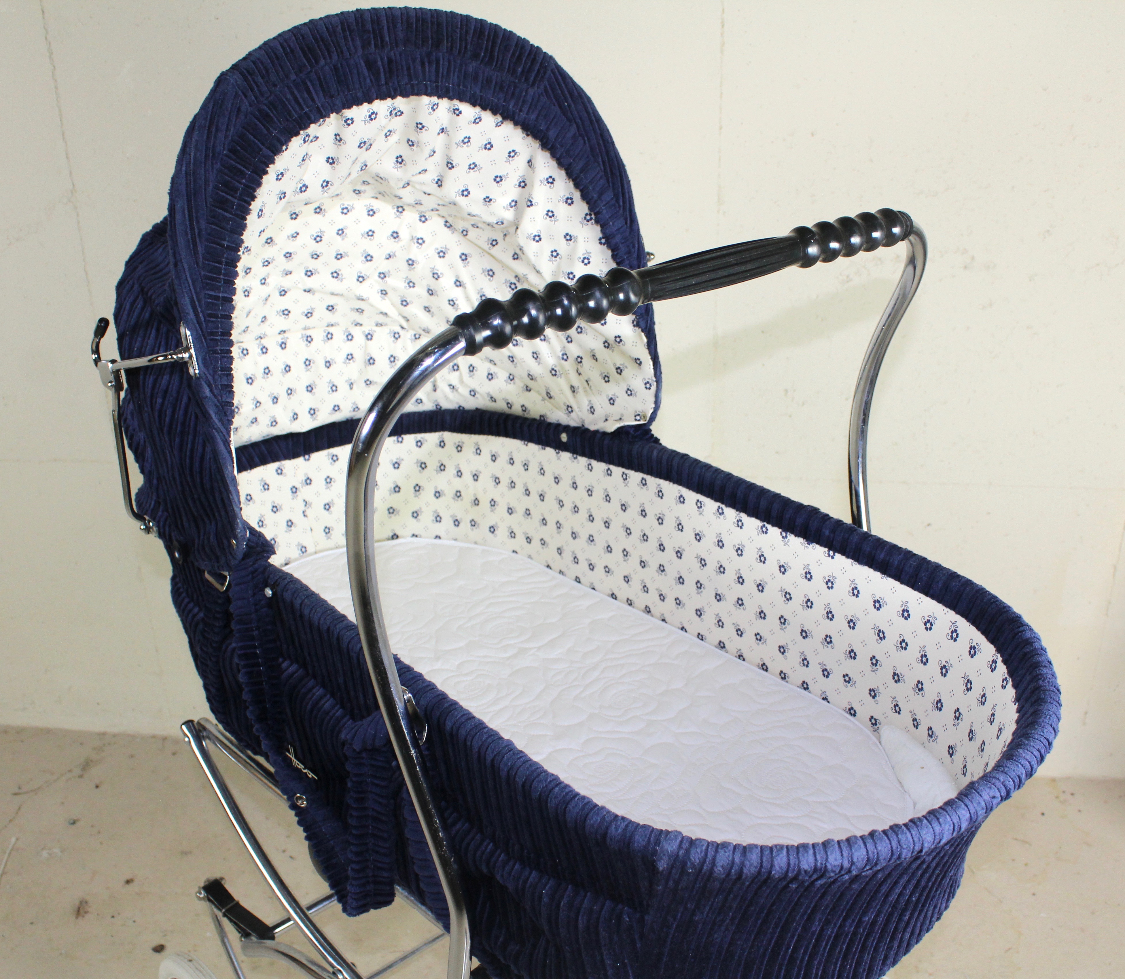 Blue Corduroy Hoco Pram