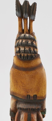 Hopi Pueblo Eugene Dallas Masau Kachina and L. Gallegos Kokosori Kachina