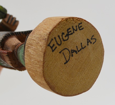 Hopi Pueblo Eugene Dallas Masau Kachina and L. Gallegos Kokosori Kachina