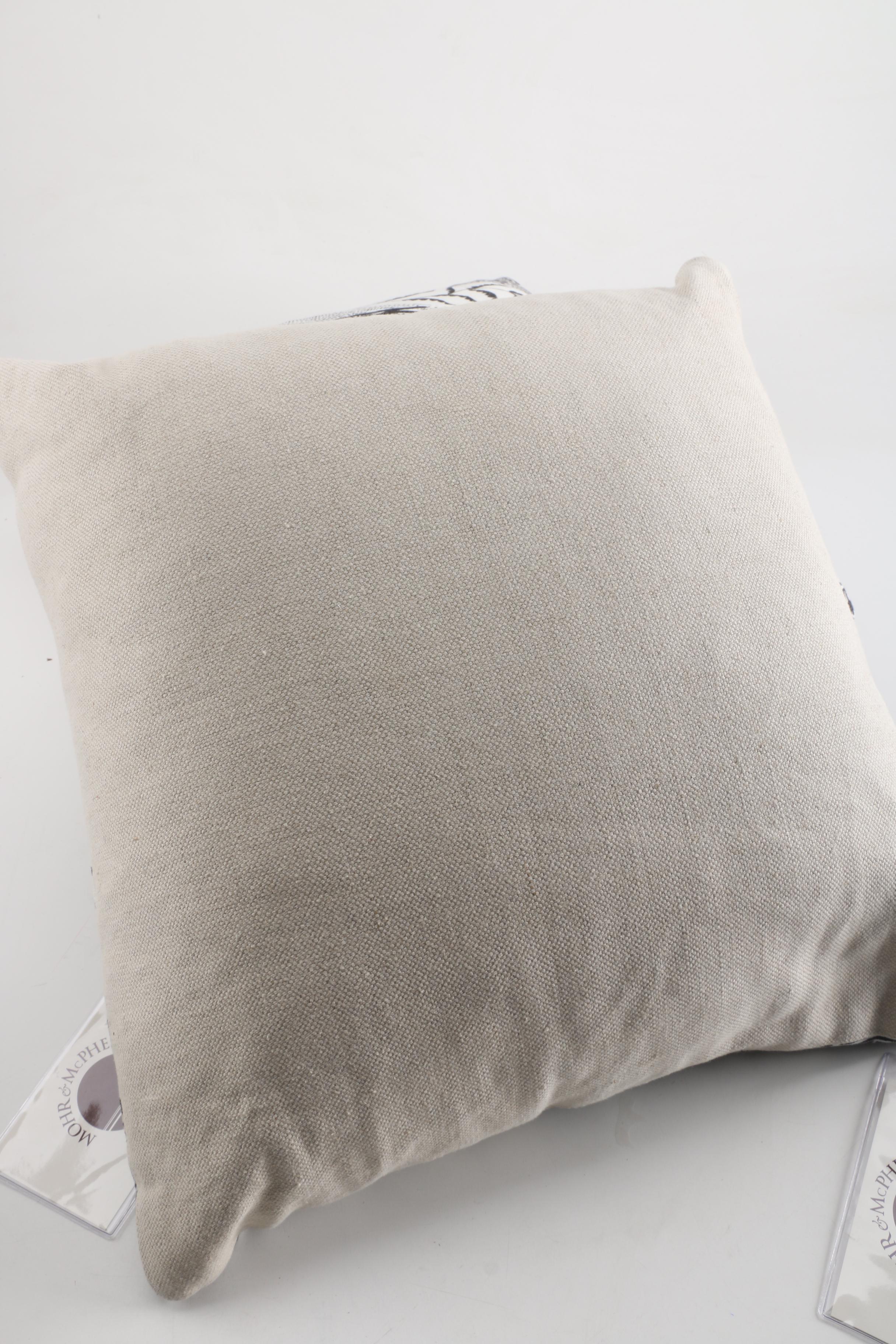 Mohr & McPherson Black and White Throw Pillows