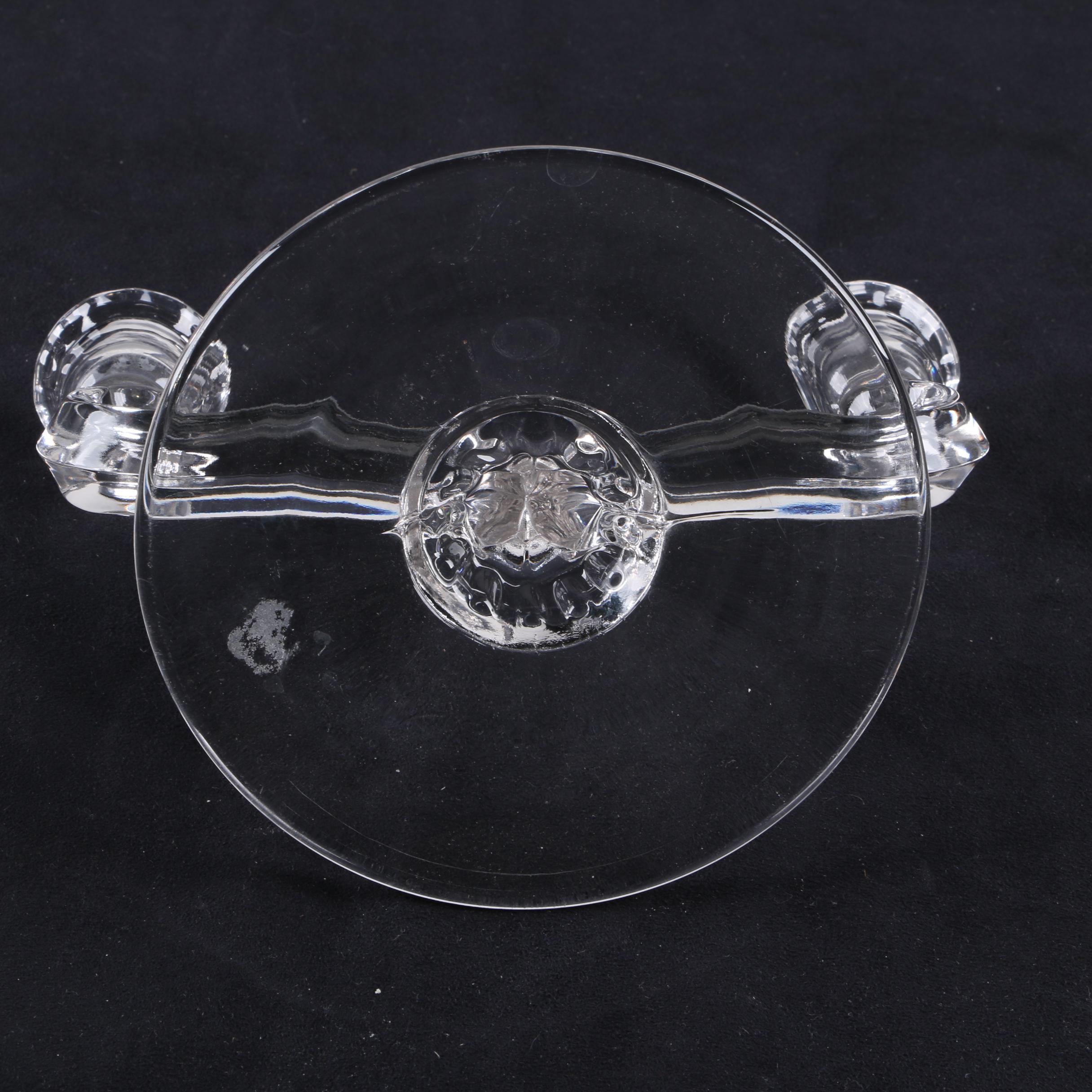 Vintage Glass Double Candle Holders