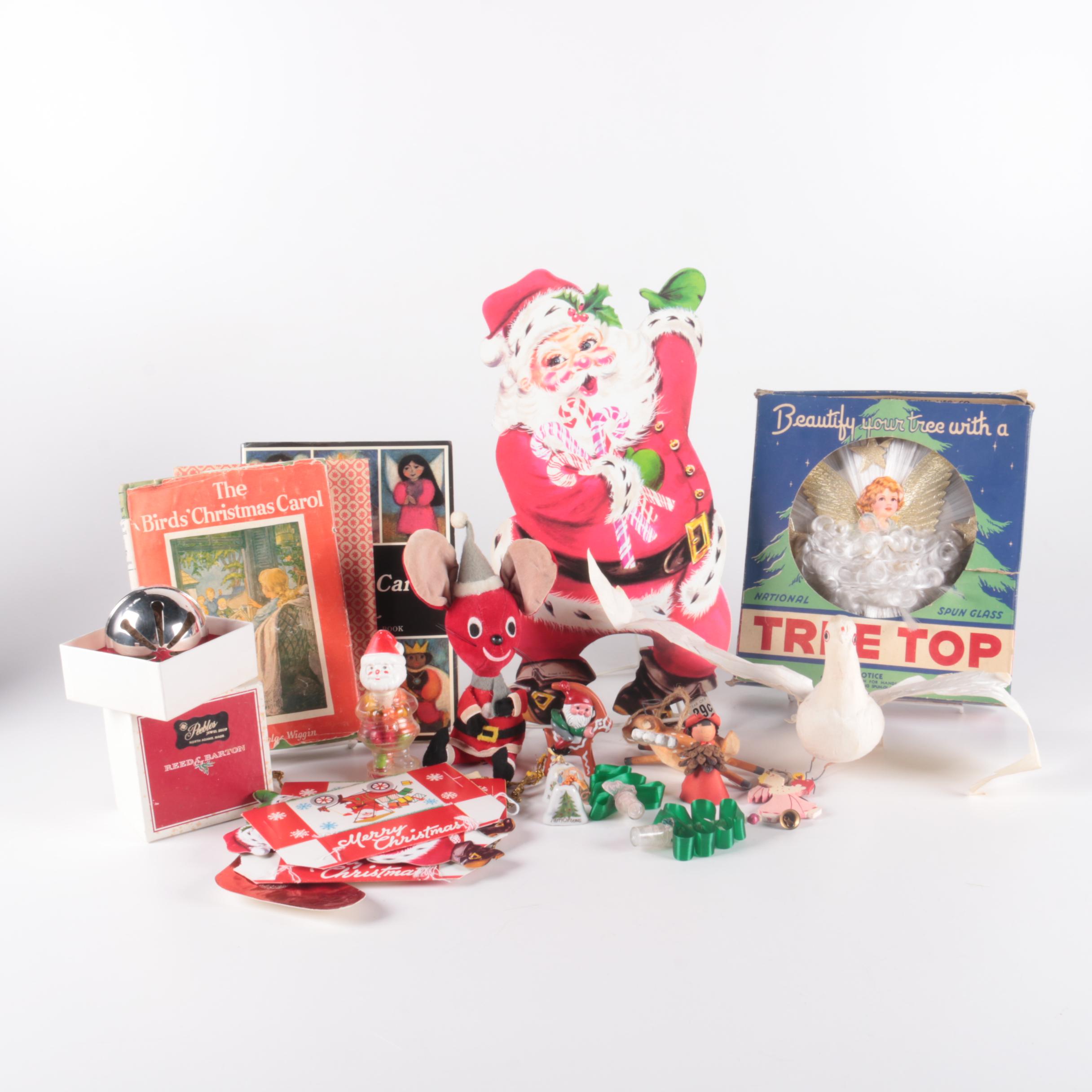 Reed & Barton 1980 Silver Plate "Holly Bell" and Other Vintage Christmas Décor