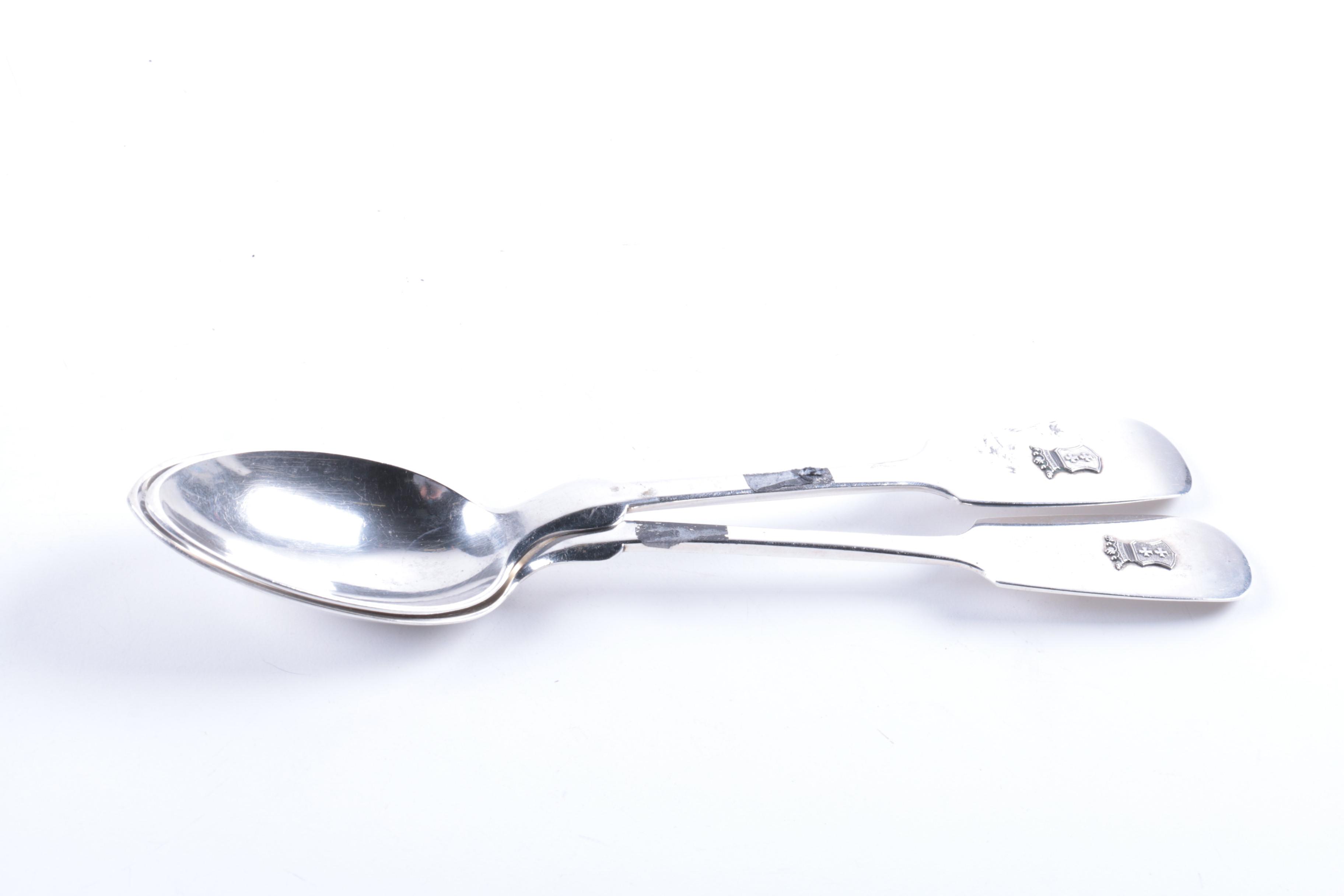 Friedrich Feuerstein and Other German 800 Silver Tablespoons