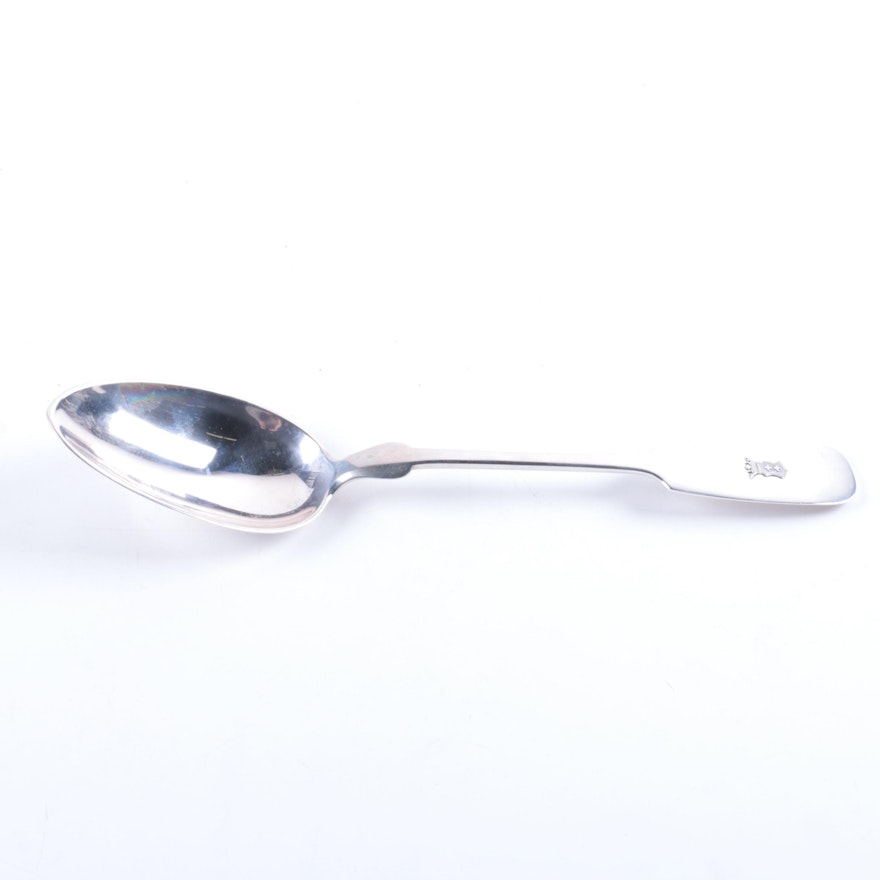 Friedrich Feuerstein 800 Silver Serving Spoon