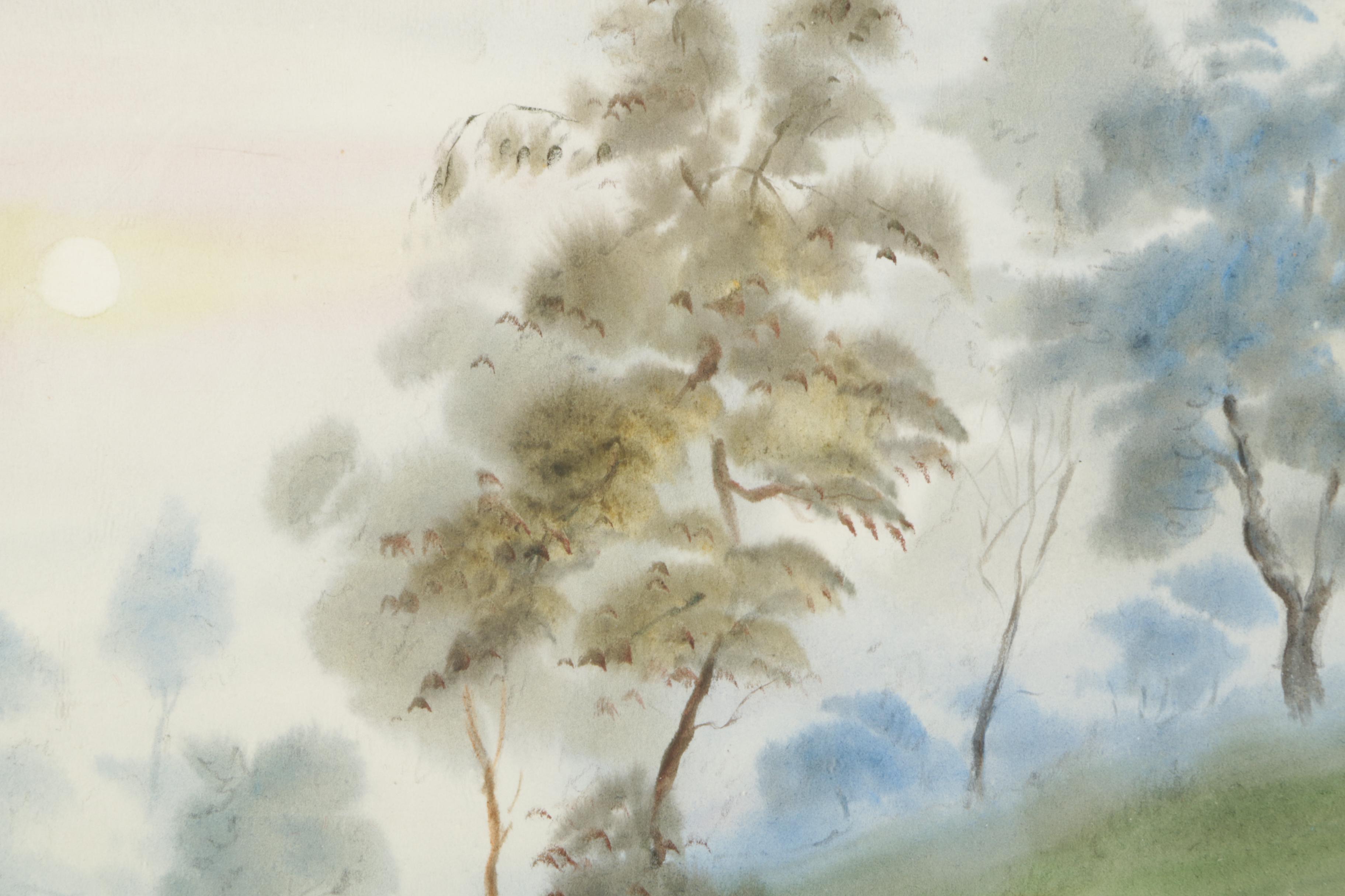 Mariano Ortúzar Watercolor Paintings of Landscapes