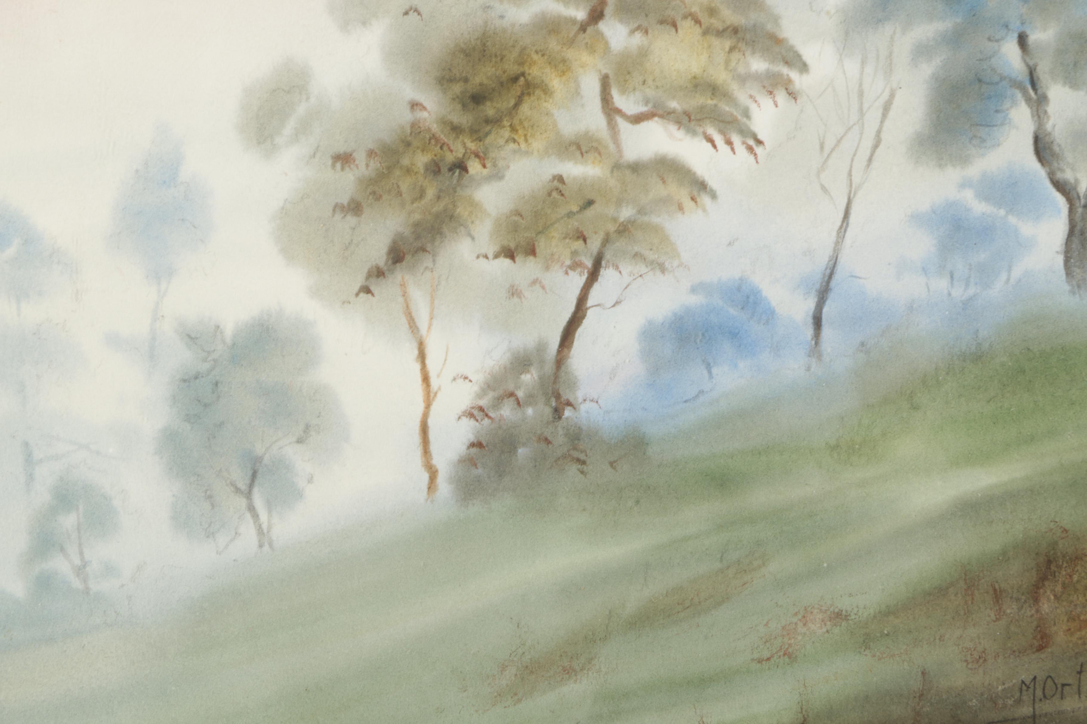 Mariano Ortúzar Watercolor Paintings of Landscapes