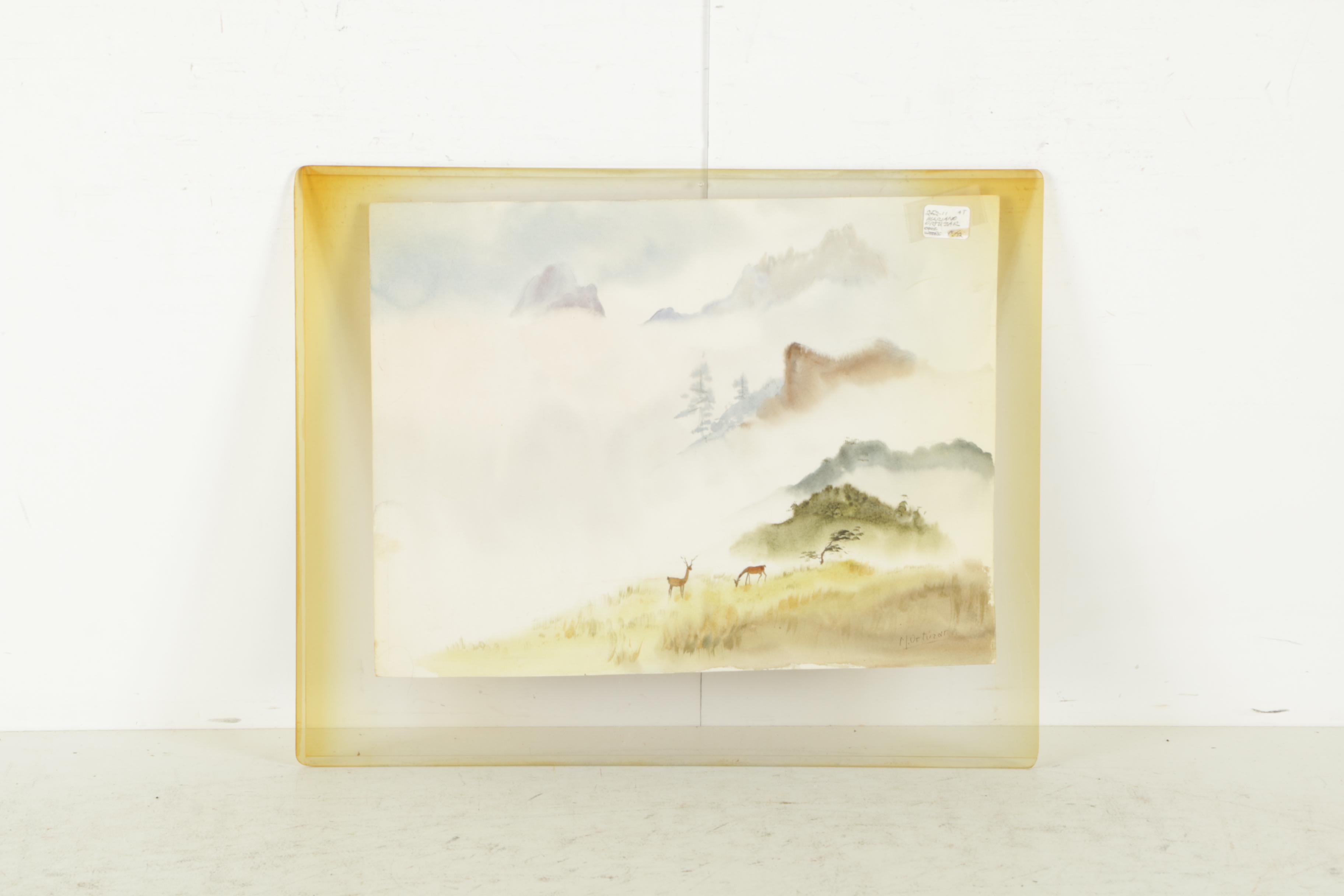 Mariano Ortúzar Watercolor Paintings of Landscapes