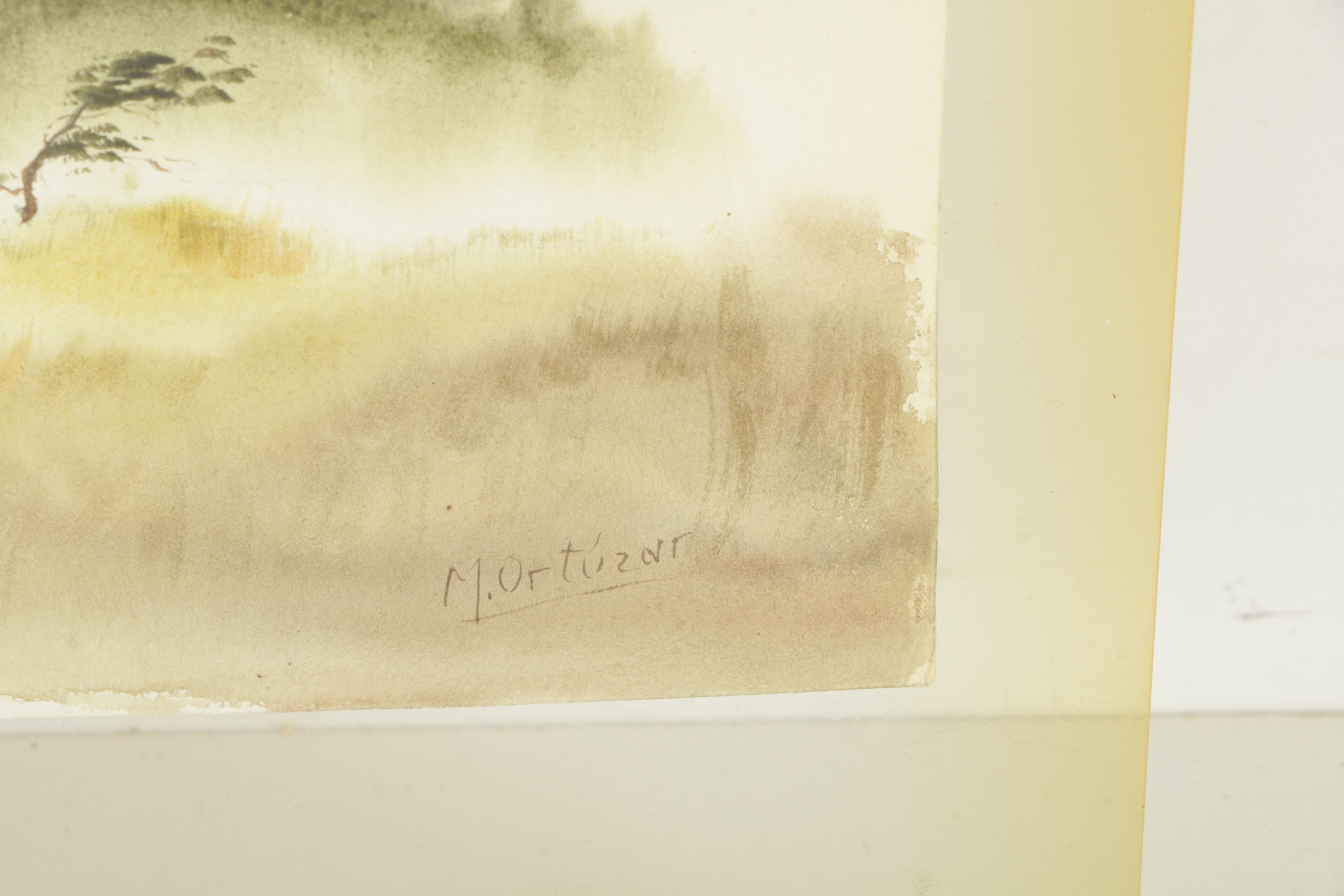 Mariano Ortúzar Watercolor Paintings of Landscapes