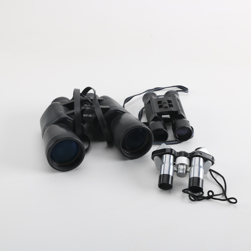 Three Sets Of Binoculars