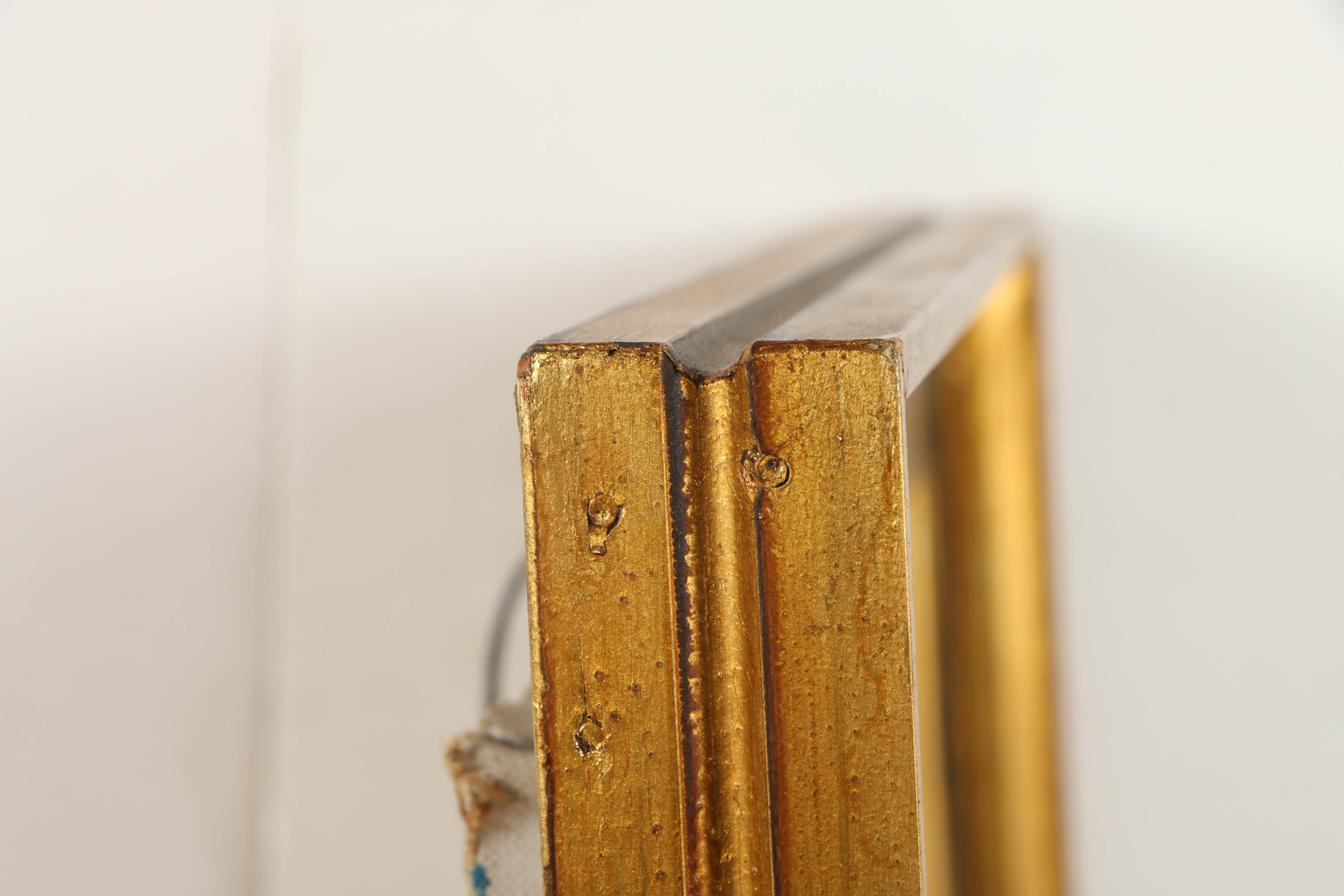 Jaime Ortiz Oil on Canvas Painting of an Antique Gasoline Pump