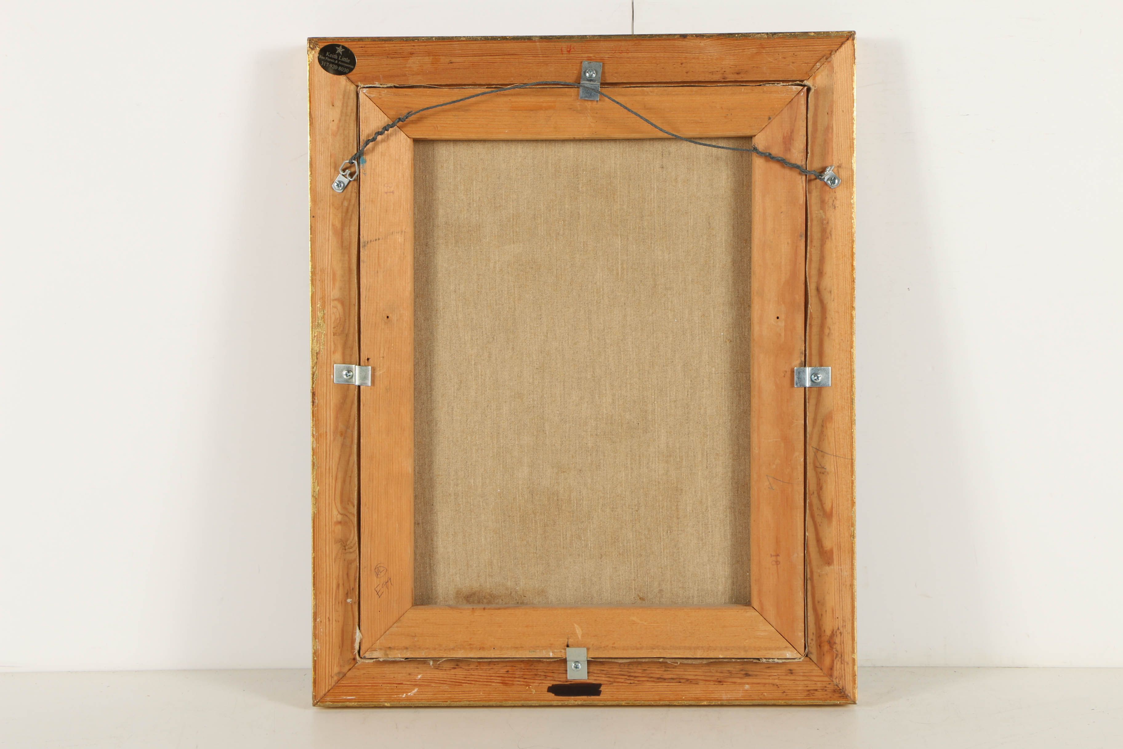 Jaime Ortiz Oil on Canvas Painting of an Antique Gasoline Pump