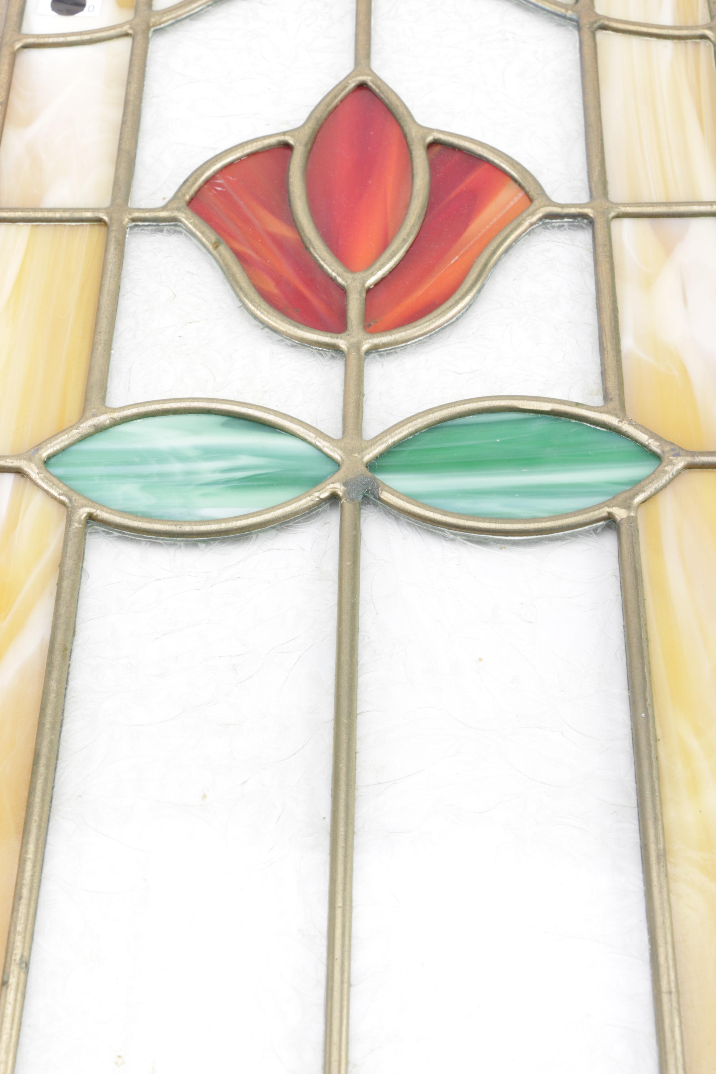 Traditional Framed Stained Glass Panels