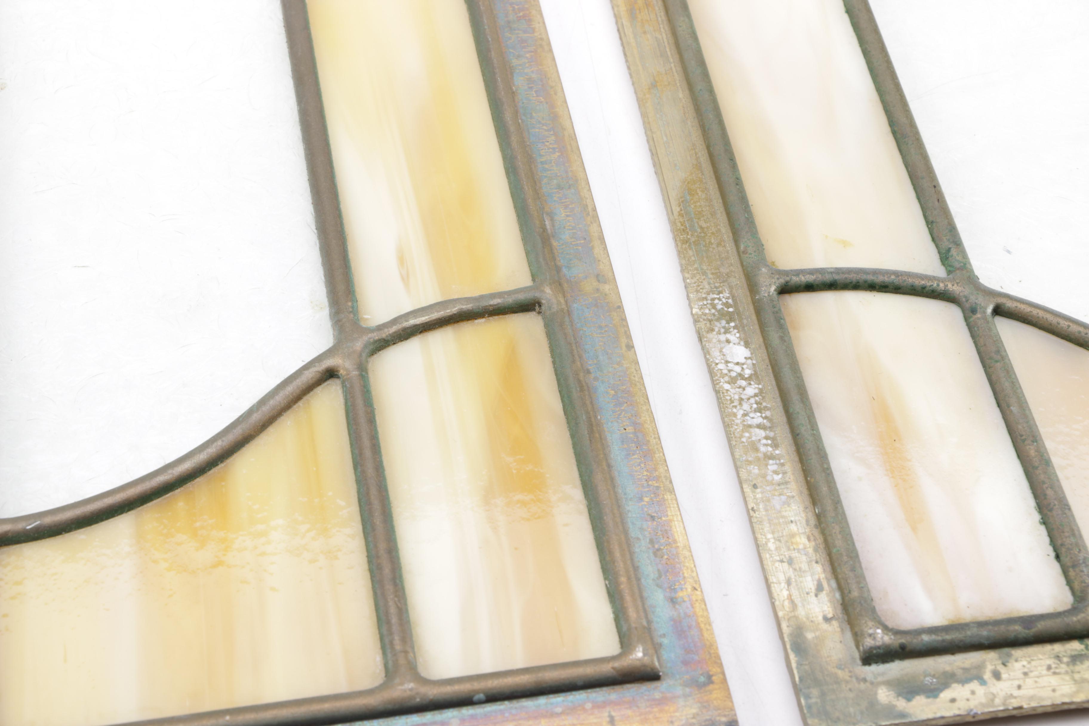 Traditional Framed Stained Glass Panels