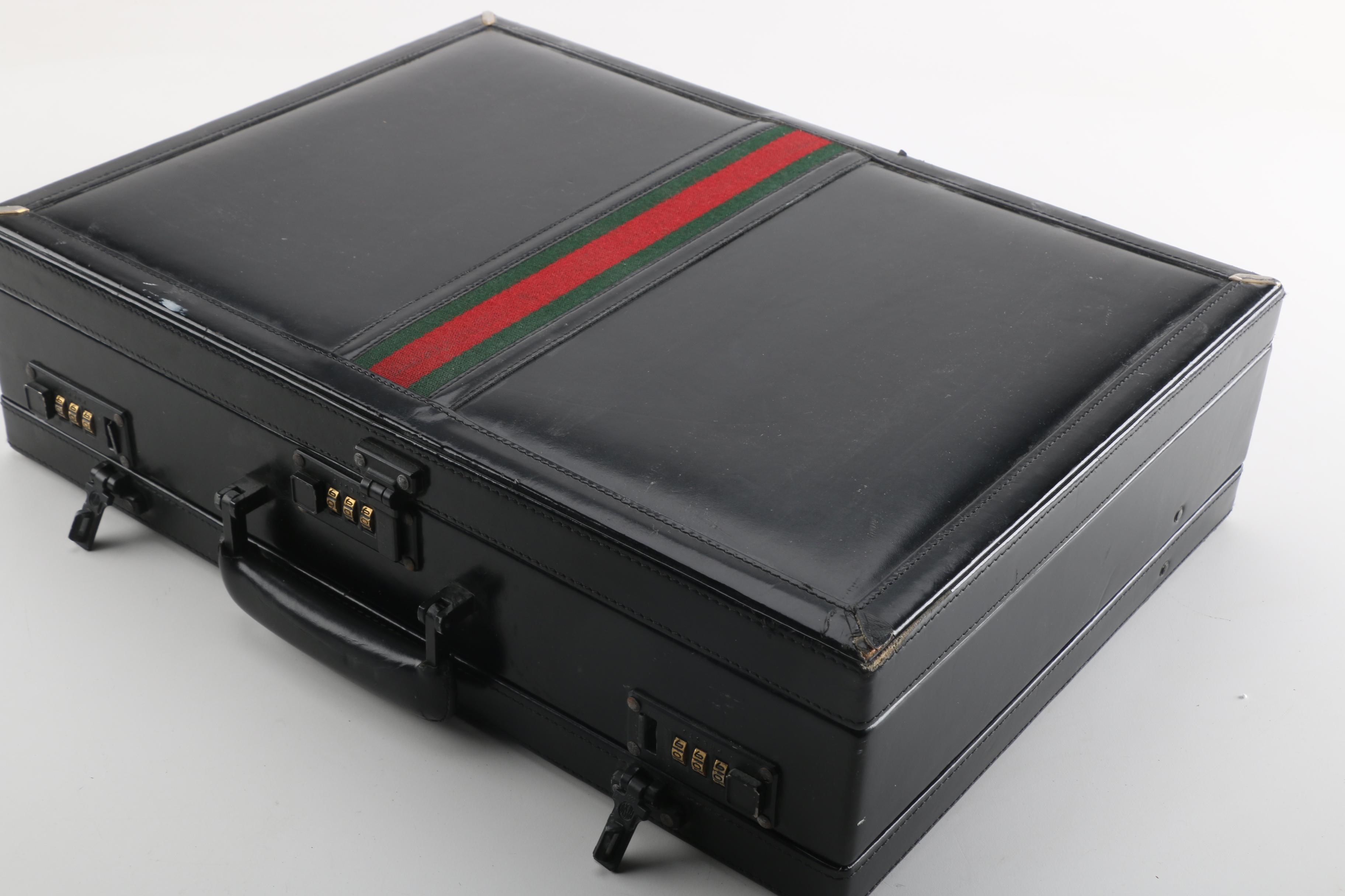 Condotti of Italy Black Leather Briefcase