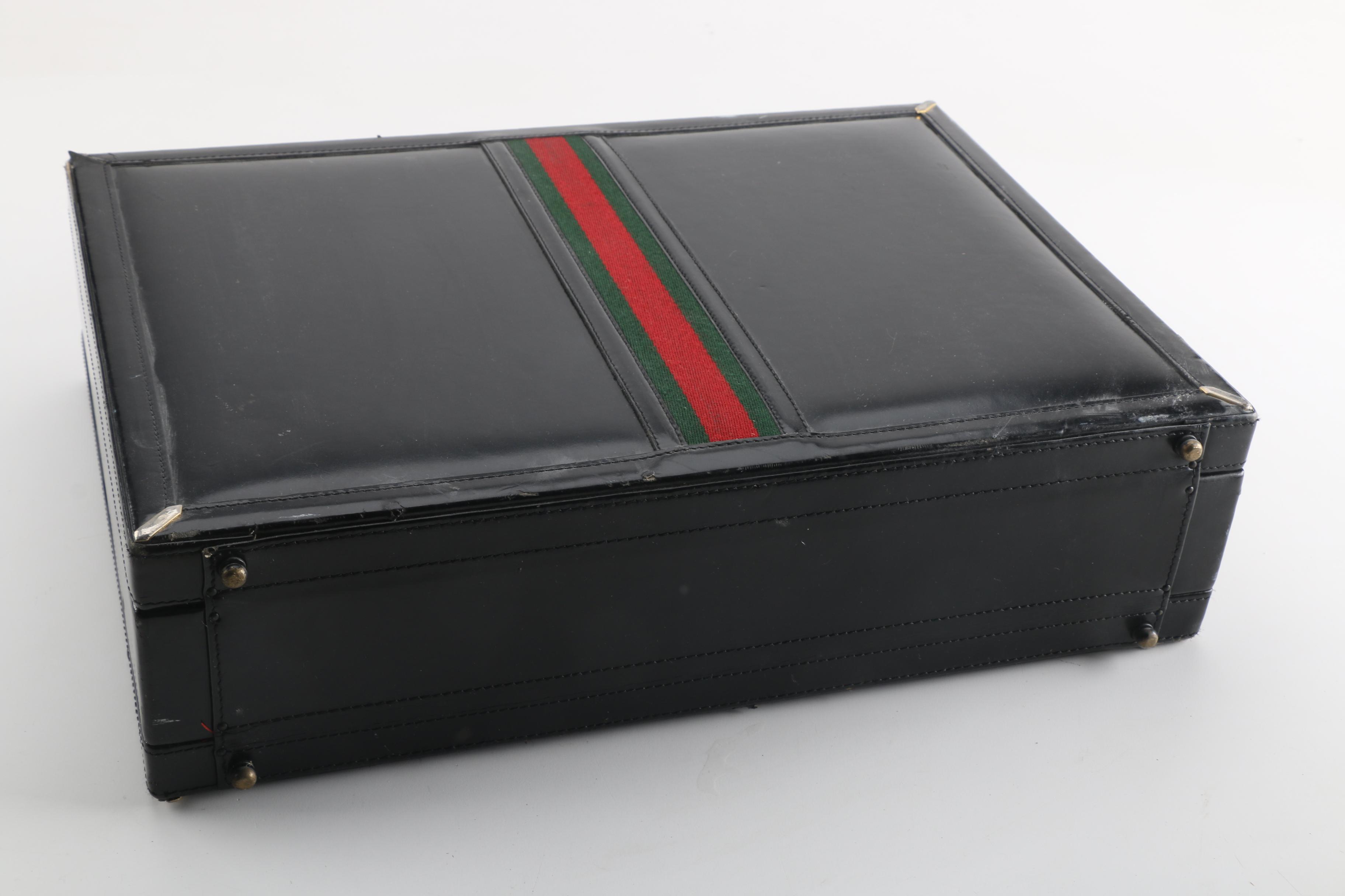 Condotti of Italy Black Leather Briefcase