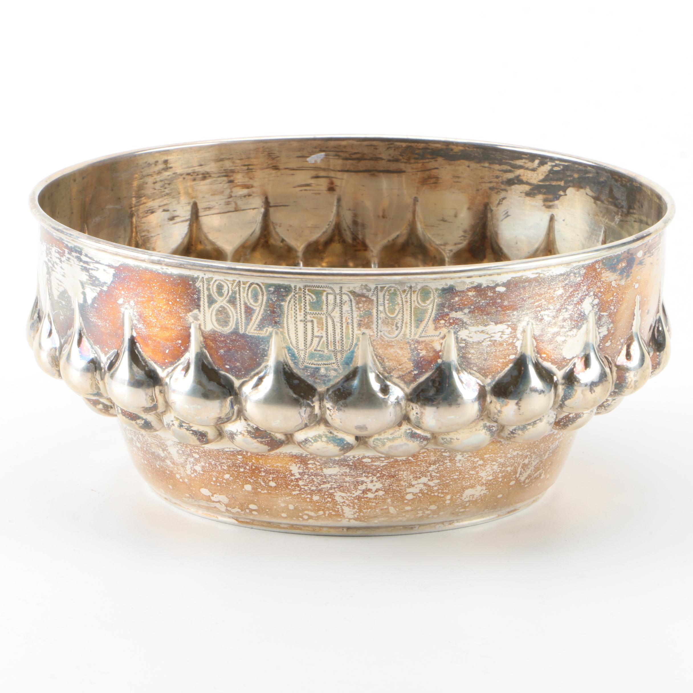 Bremer Silberwarenfabrik German 800 Silver Bowl