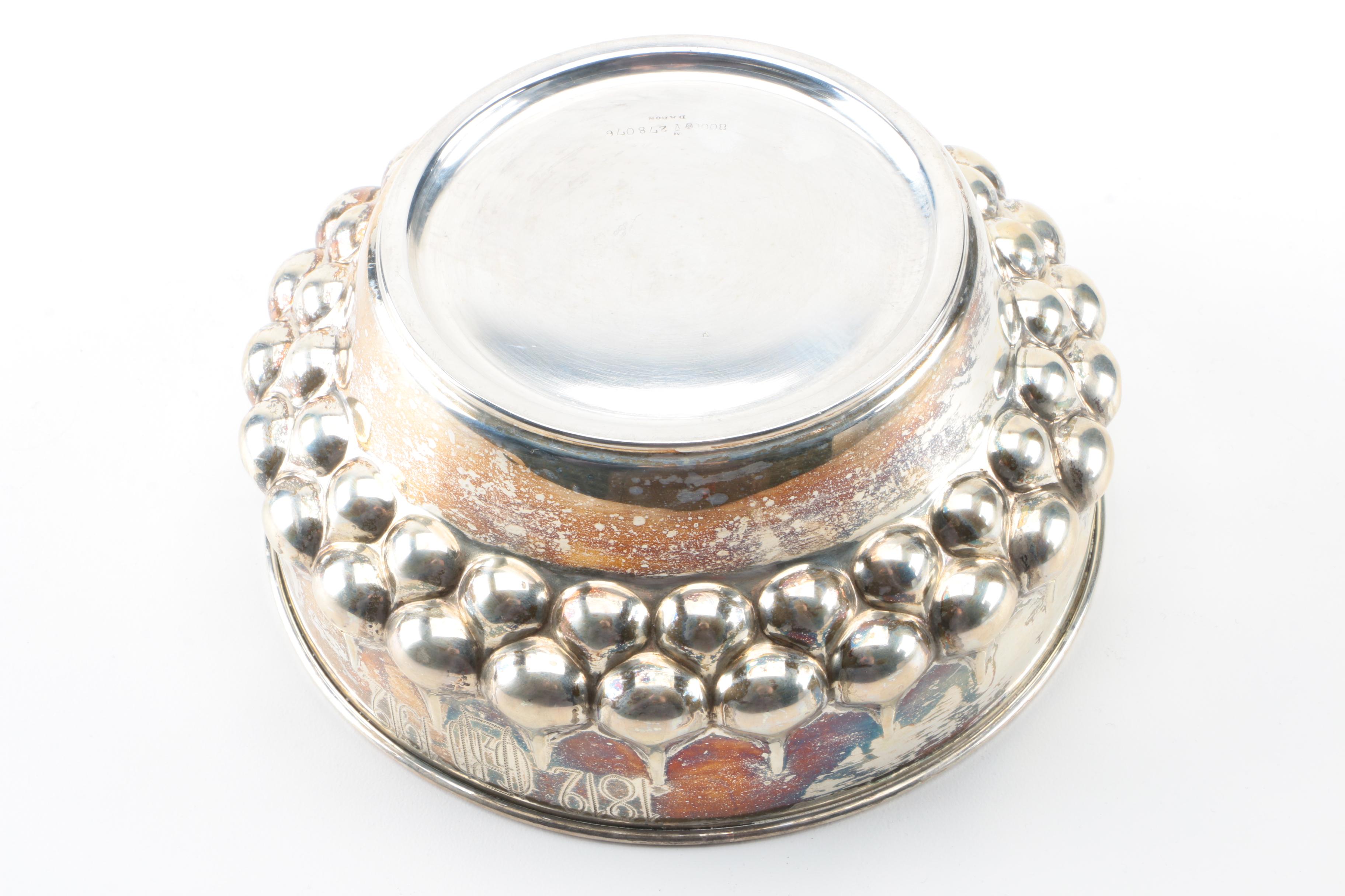 Bremer Silberwarenfabrik German 800 Silver Bowl