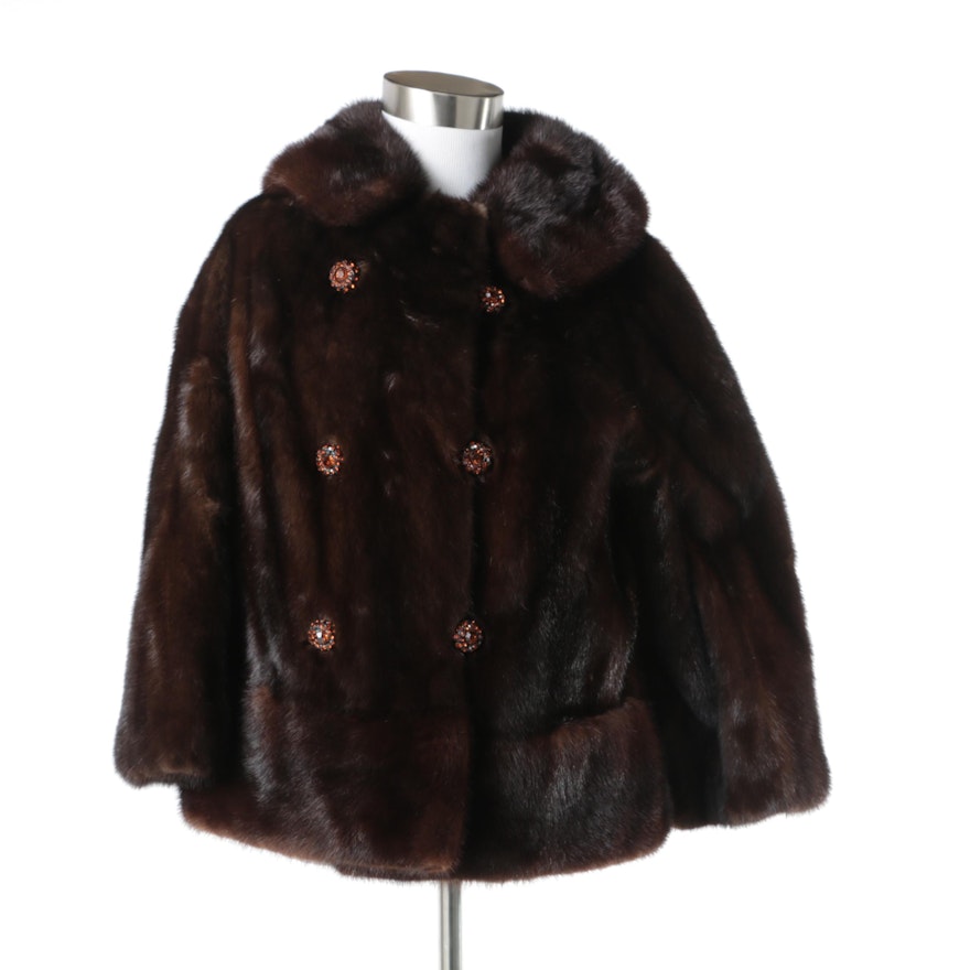 Women's Vintage Chocolate Mink Fur Coat