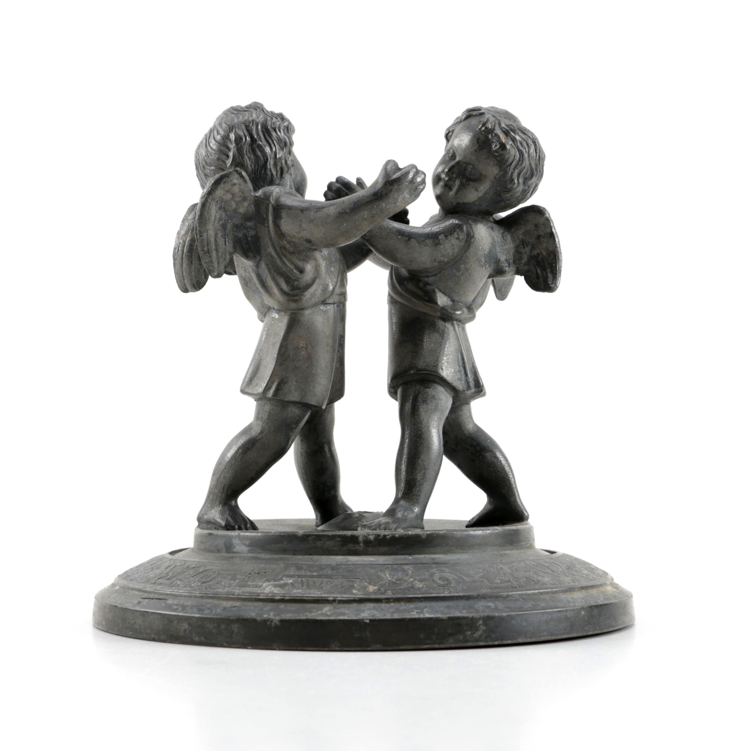 Vintage Reed & Barton Silver Plate Cherub Sculpture