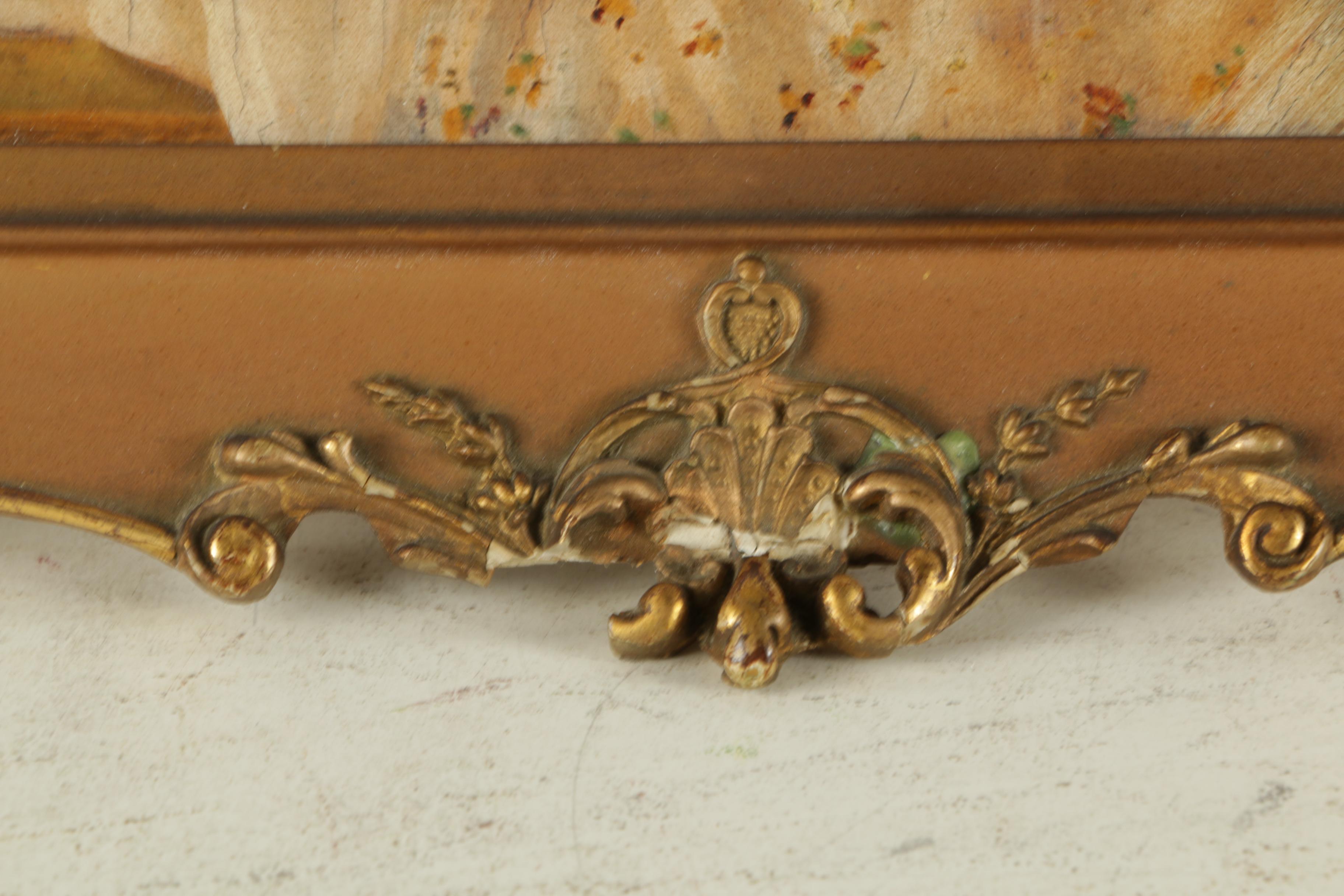 M.B. Oil Painting of a Woman Reading the Paper