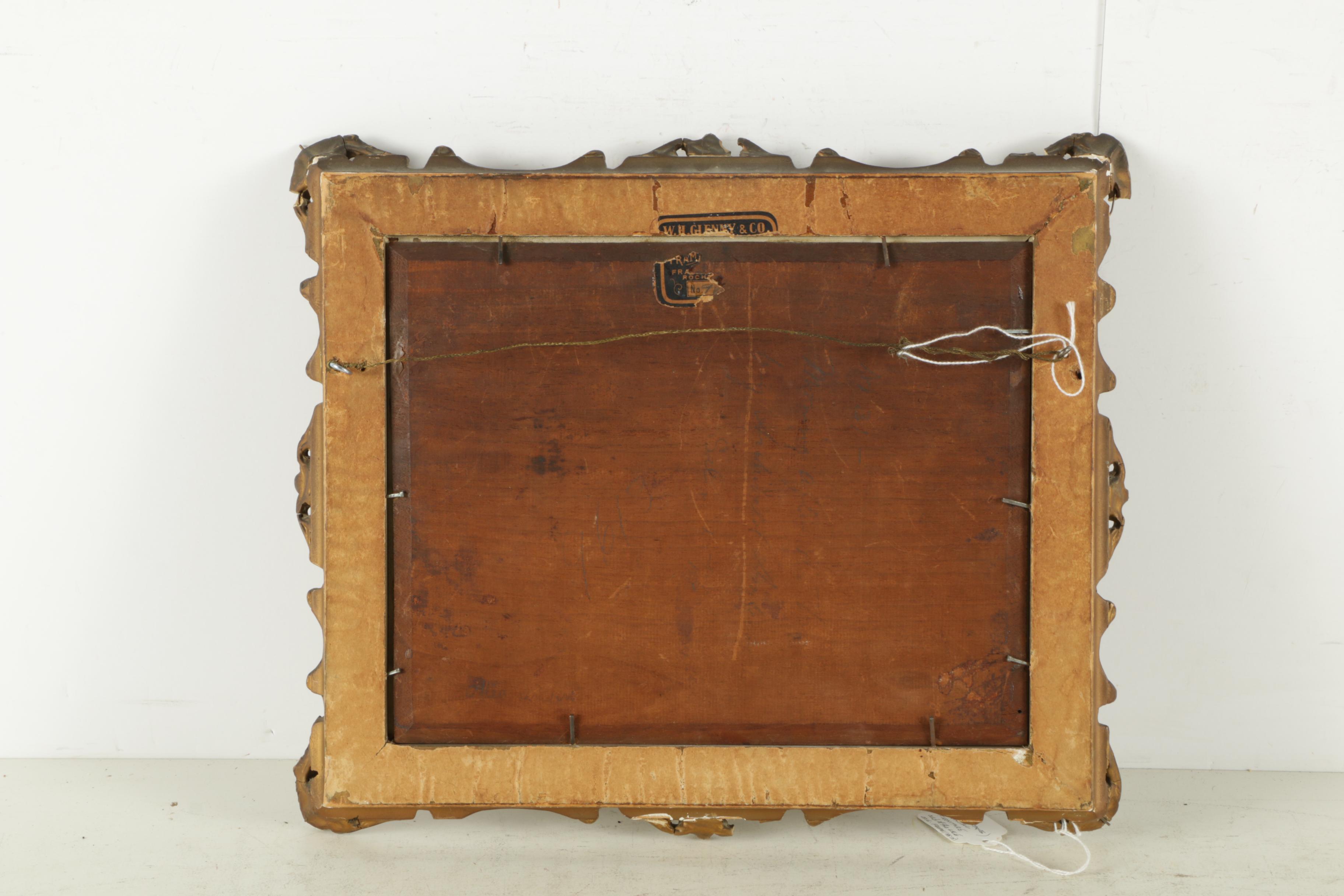 M.B. Oil Painting of a Woman Reading the Paper