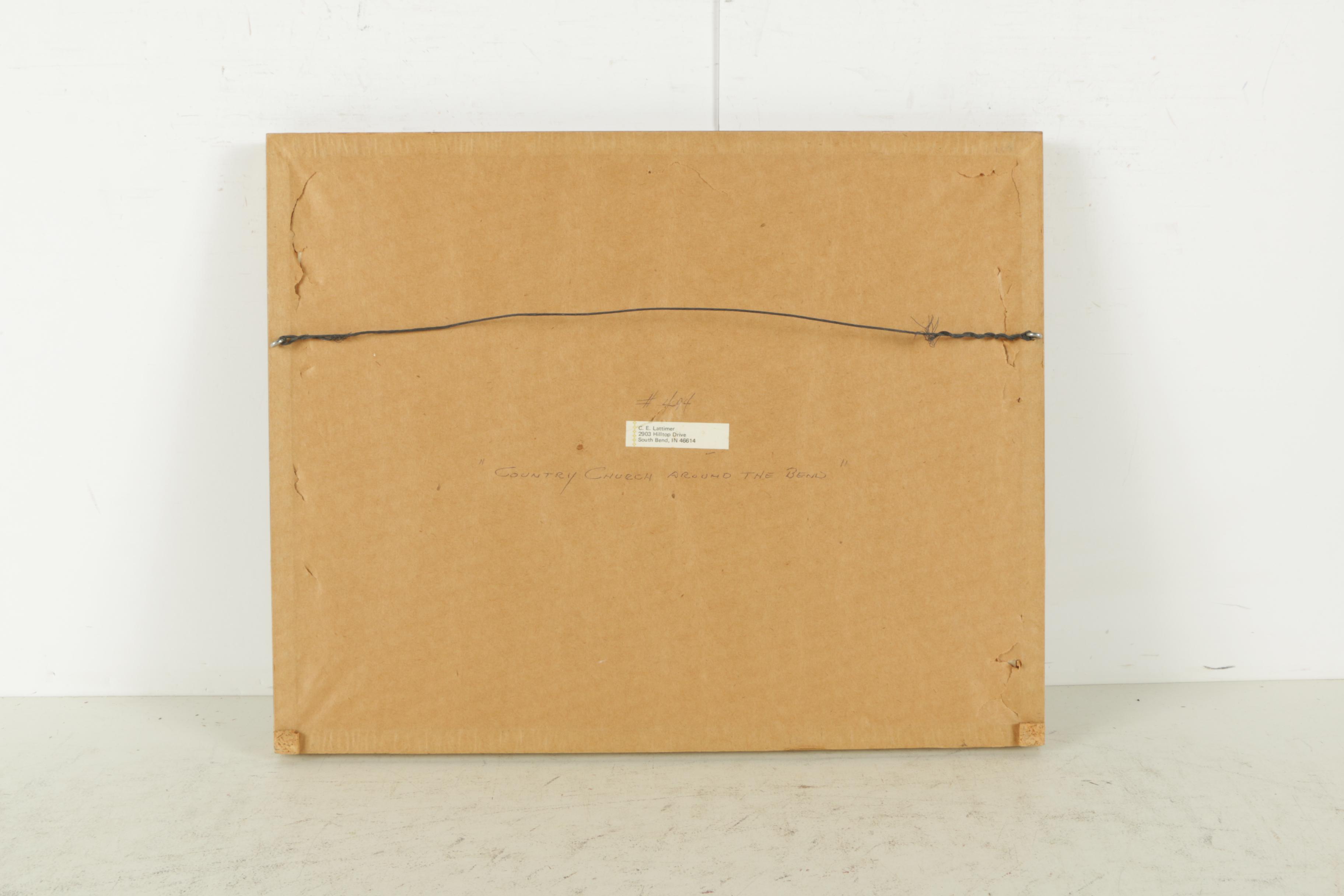 E. Lattimer Watercolor Paintings Including "Country Church Around the Bend"