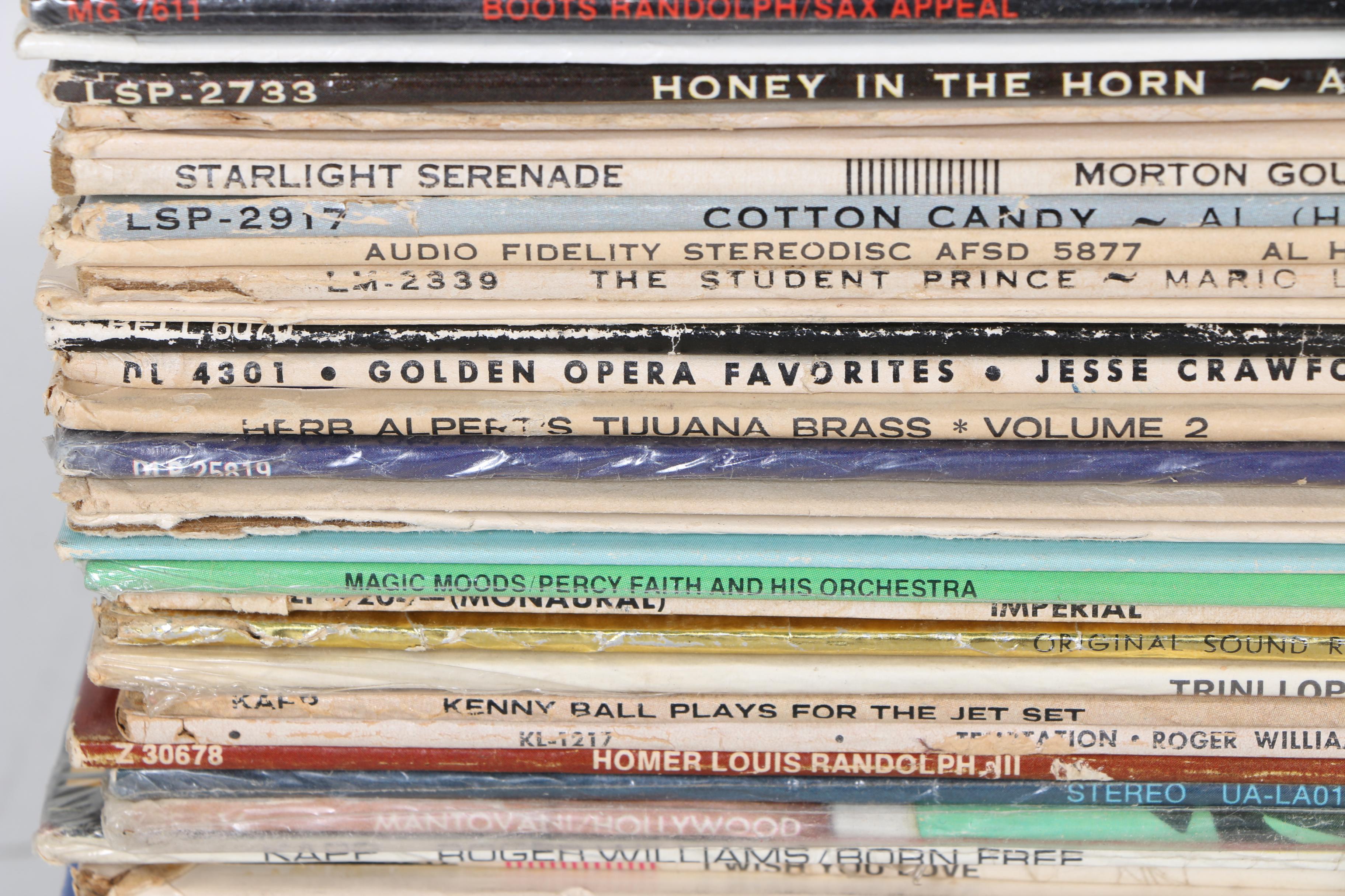 Collection of Vintage LP Records Including Military Marches