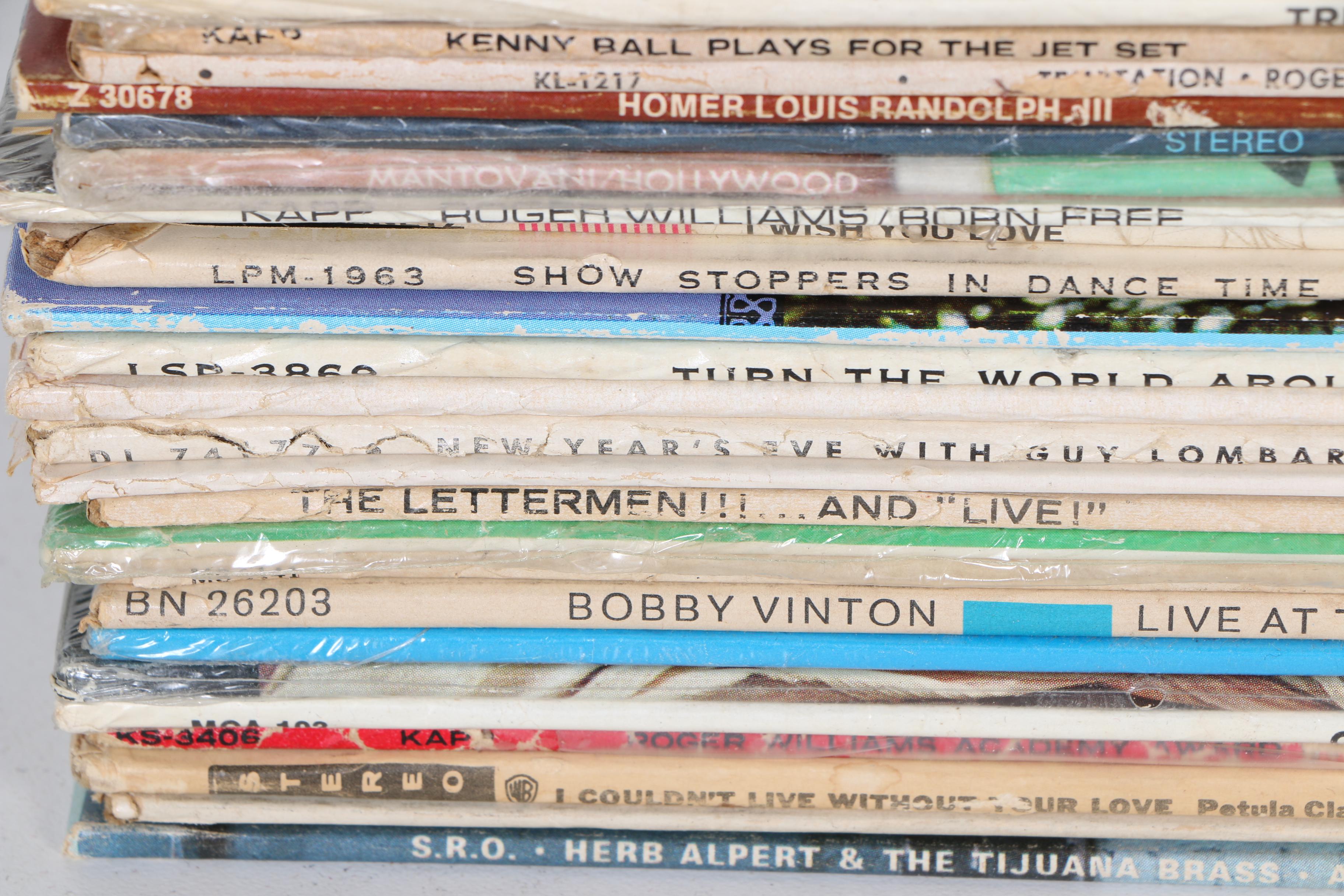 Collection of Vintage LP Records Including Military Marches