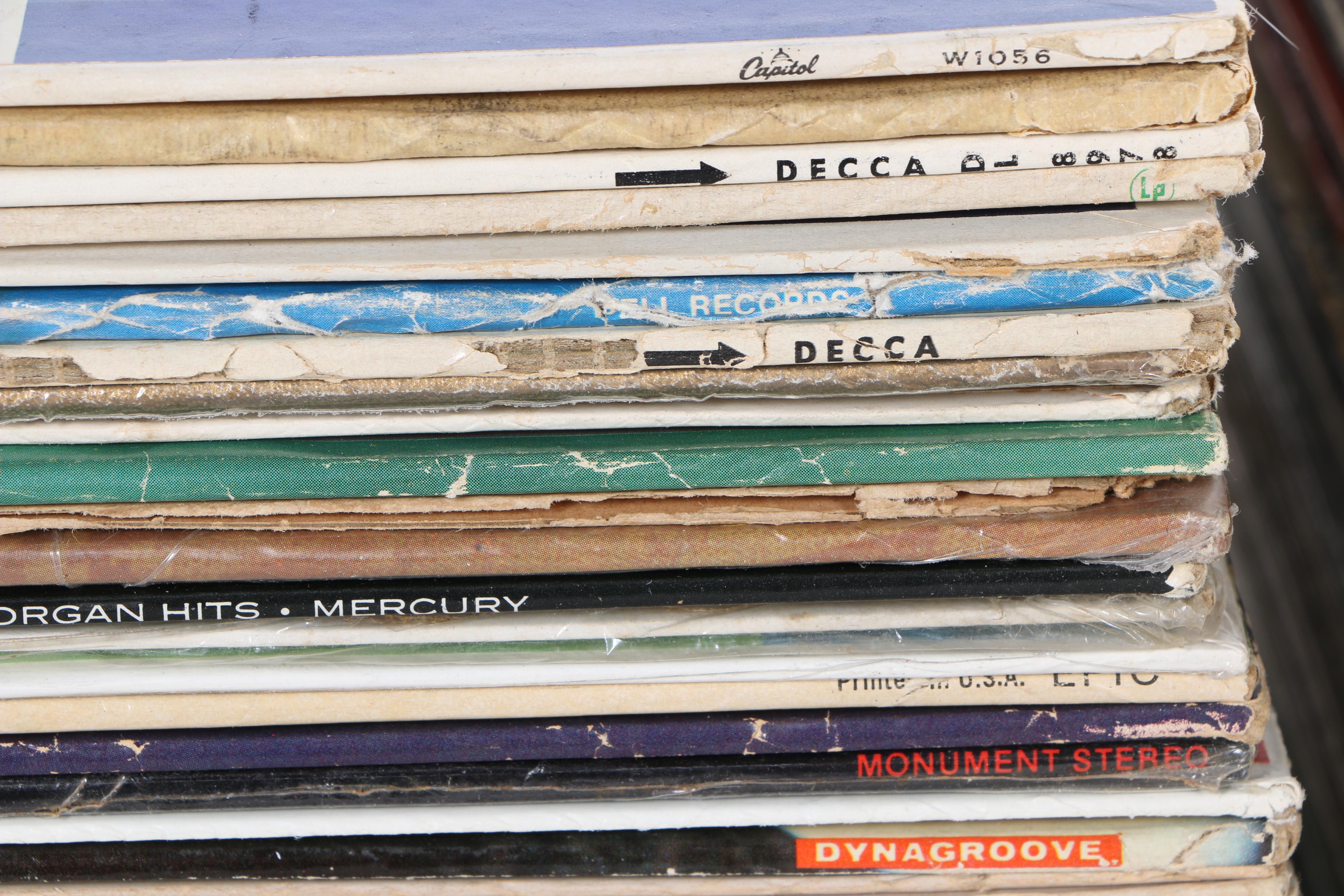 Collection of Vintage LP Records Including Military Marches