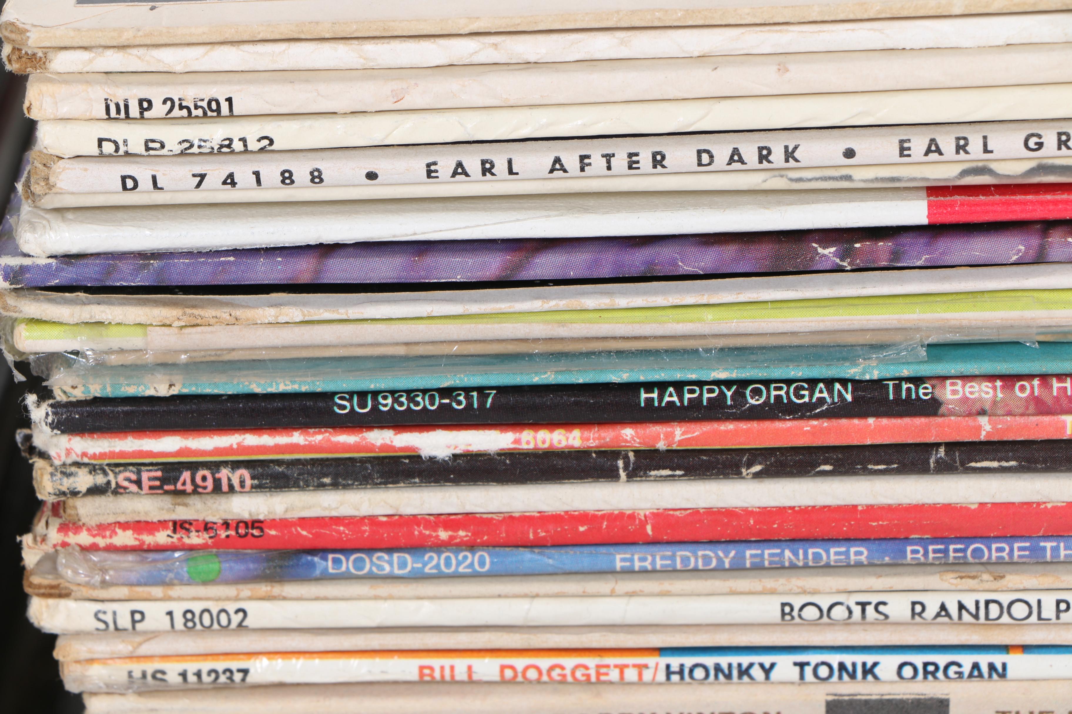 Collection of Vintage LP Records Including Military Marches