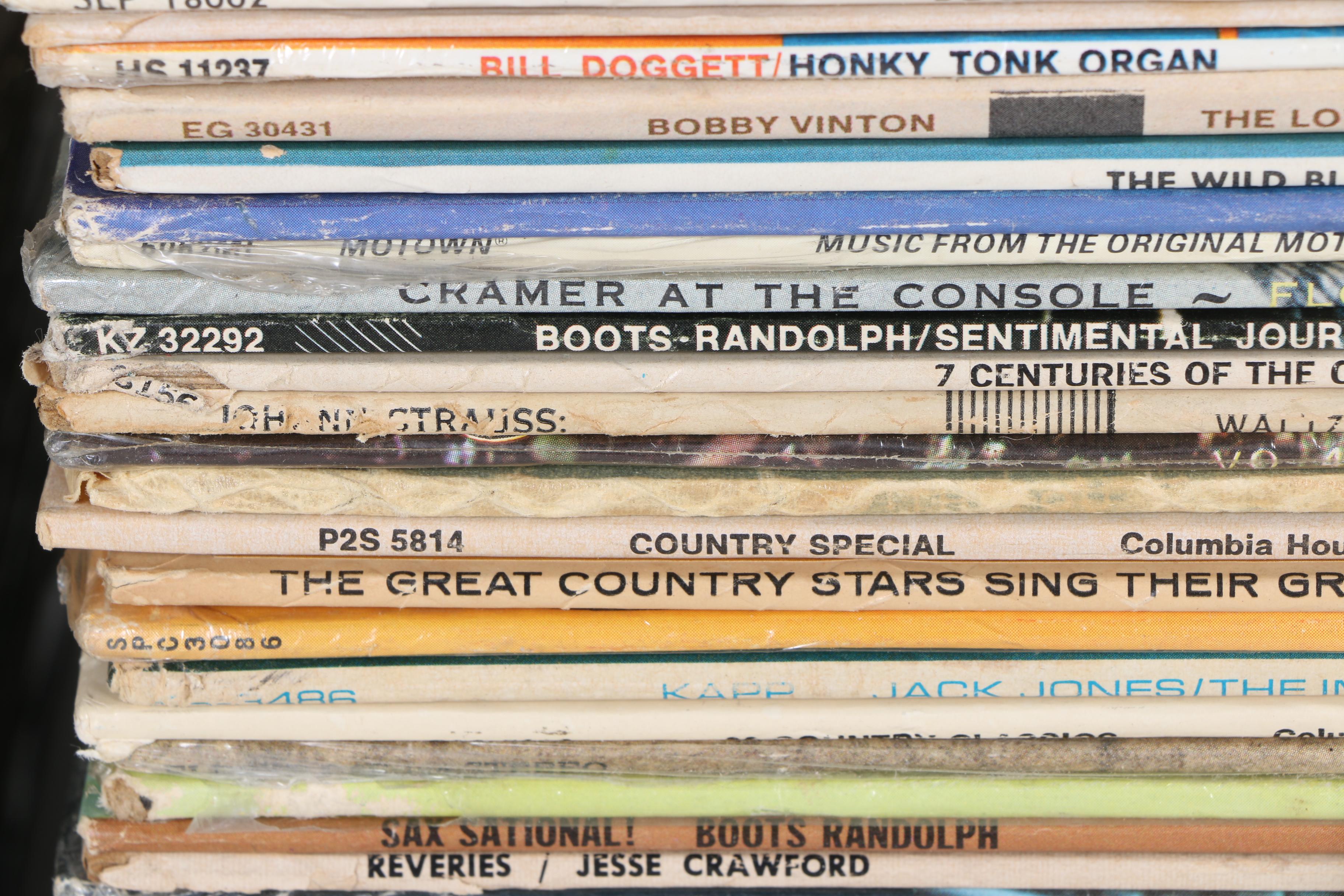 Collection of Vintage LP Records Including Military Marches