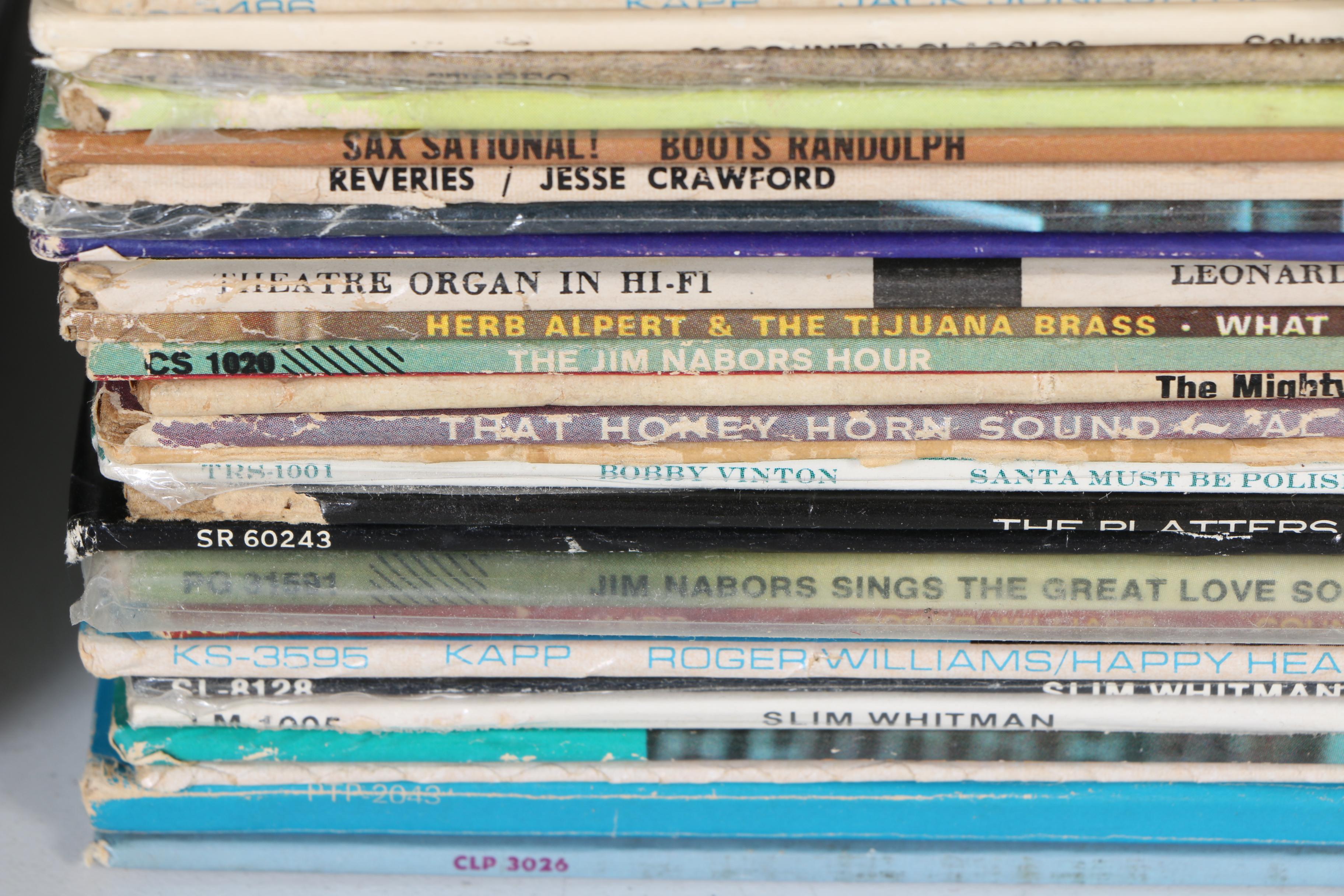 Collection of Vintage LP Records Including Military Marches