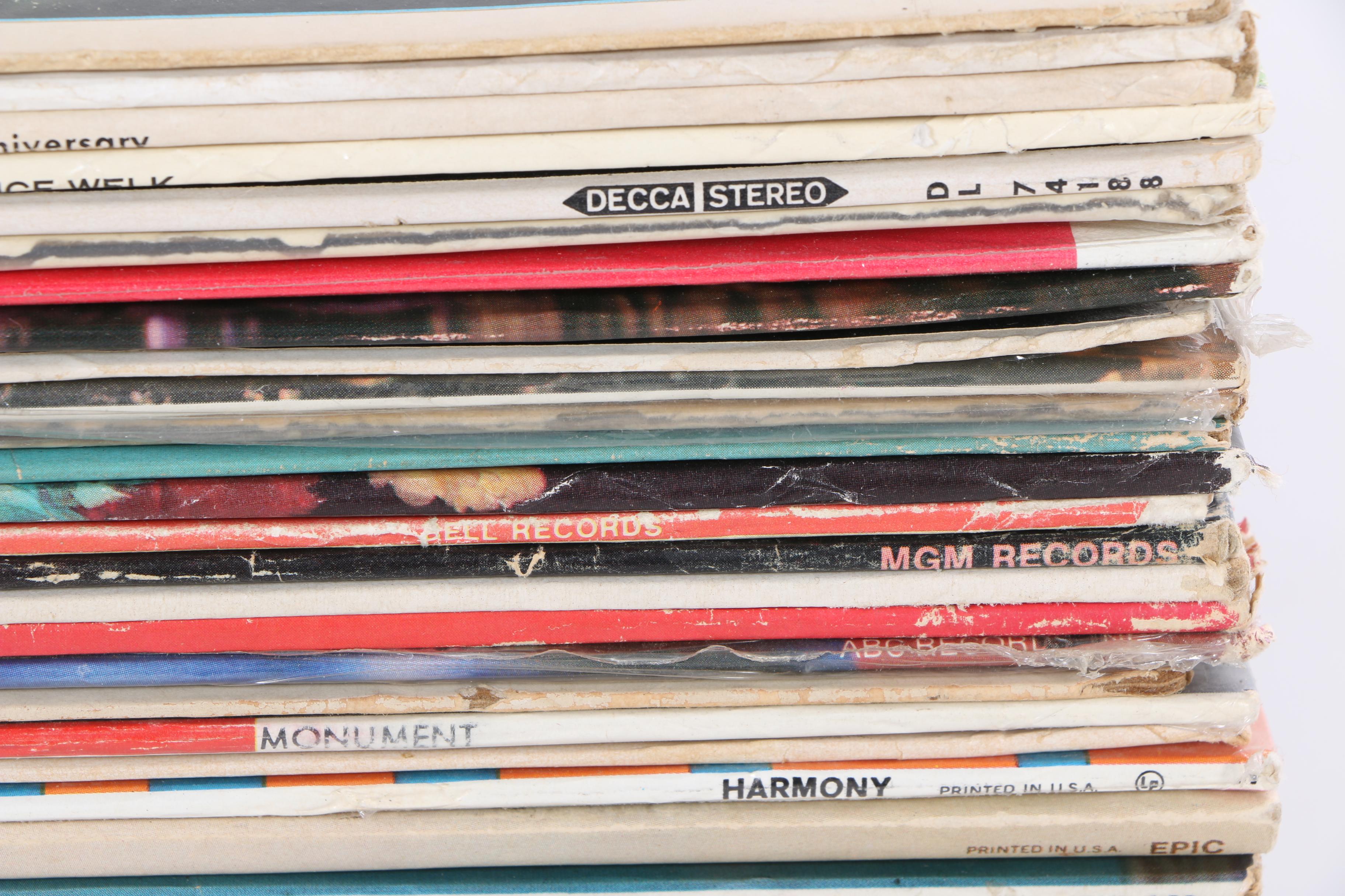 Collection of Vintage LP Records Including Military Marches