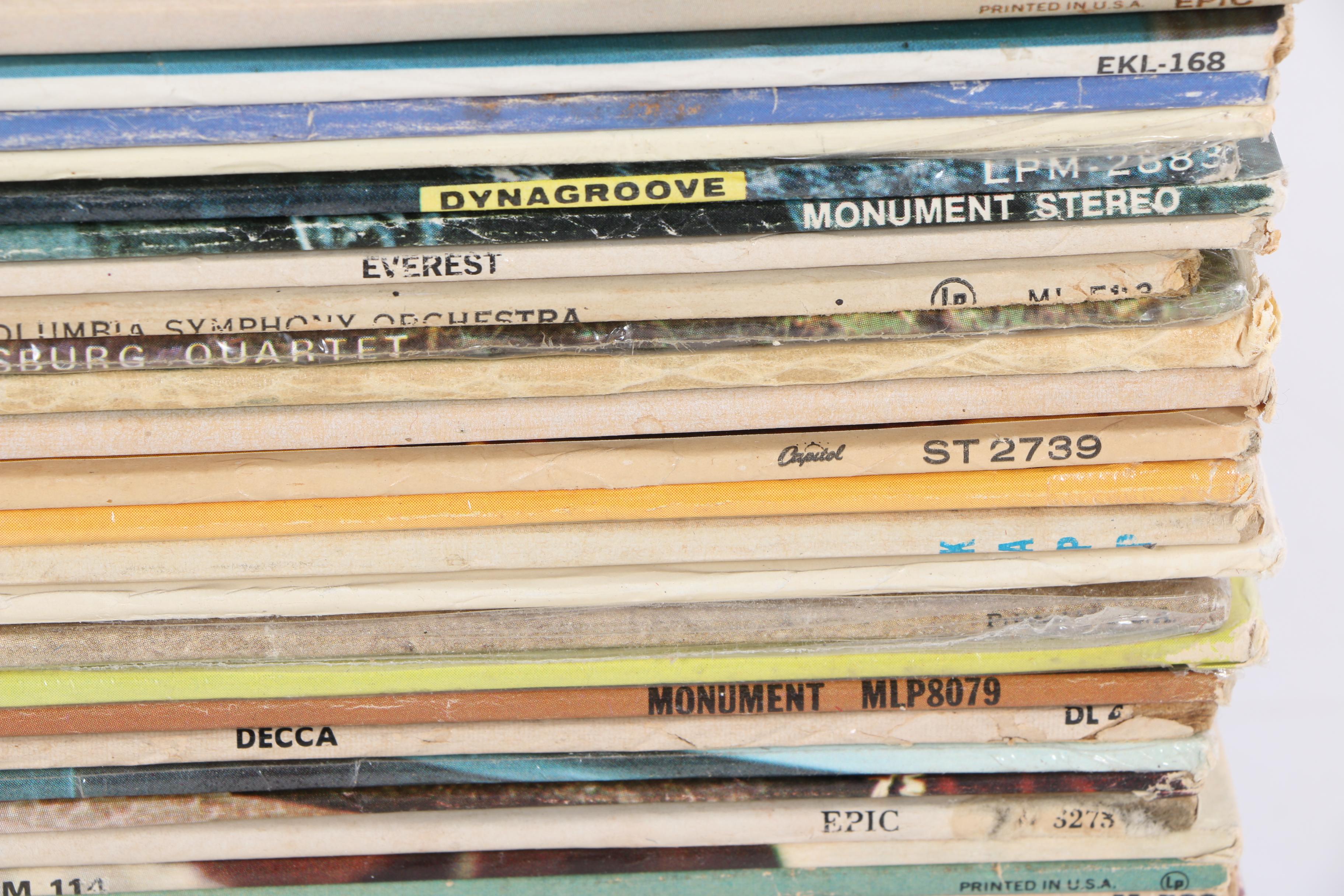 Collection of Vintage LP Records Including Military Marches