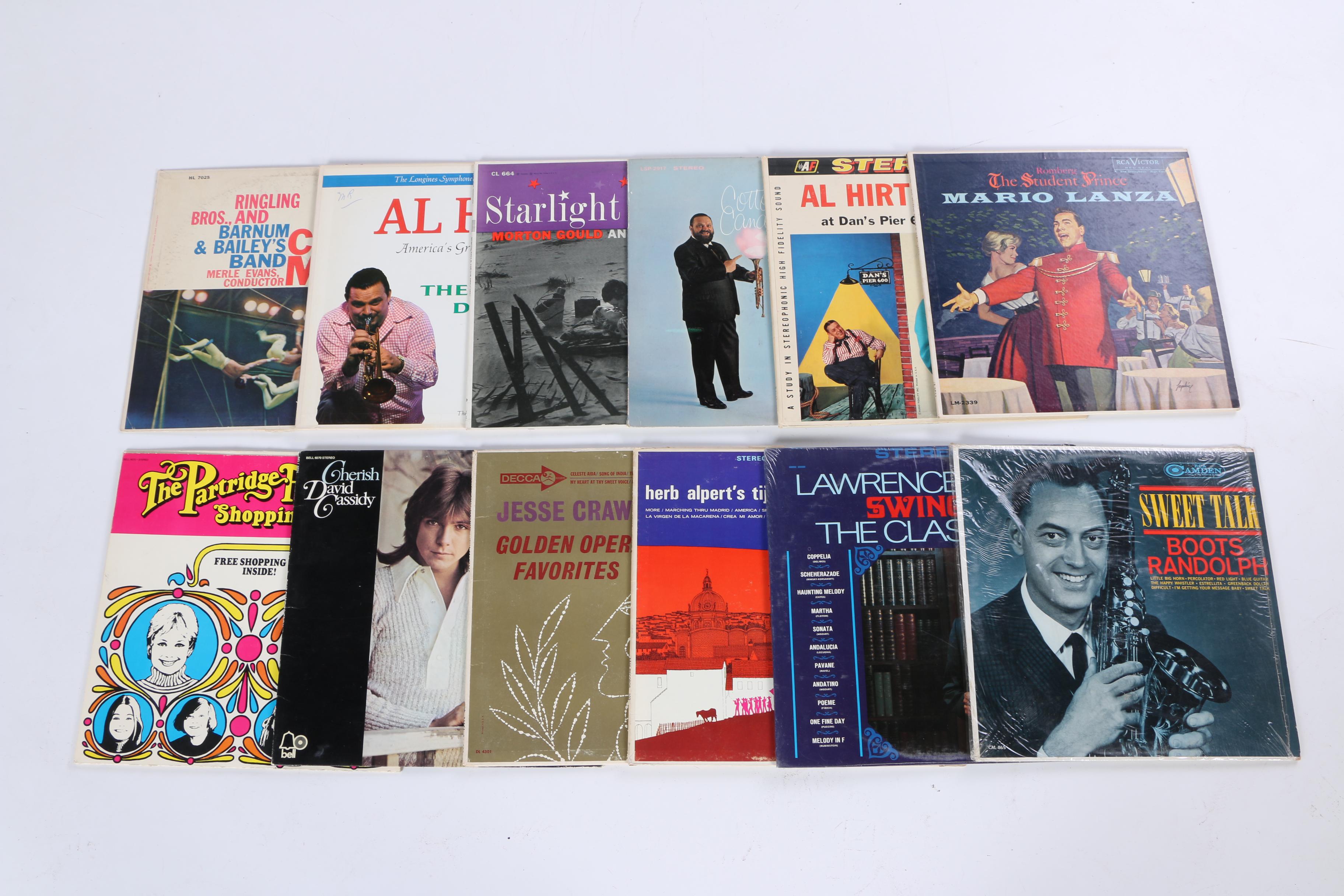 Collection of Vintage LP Records Including Military Marches