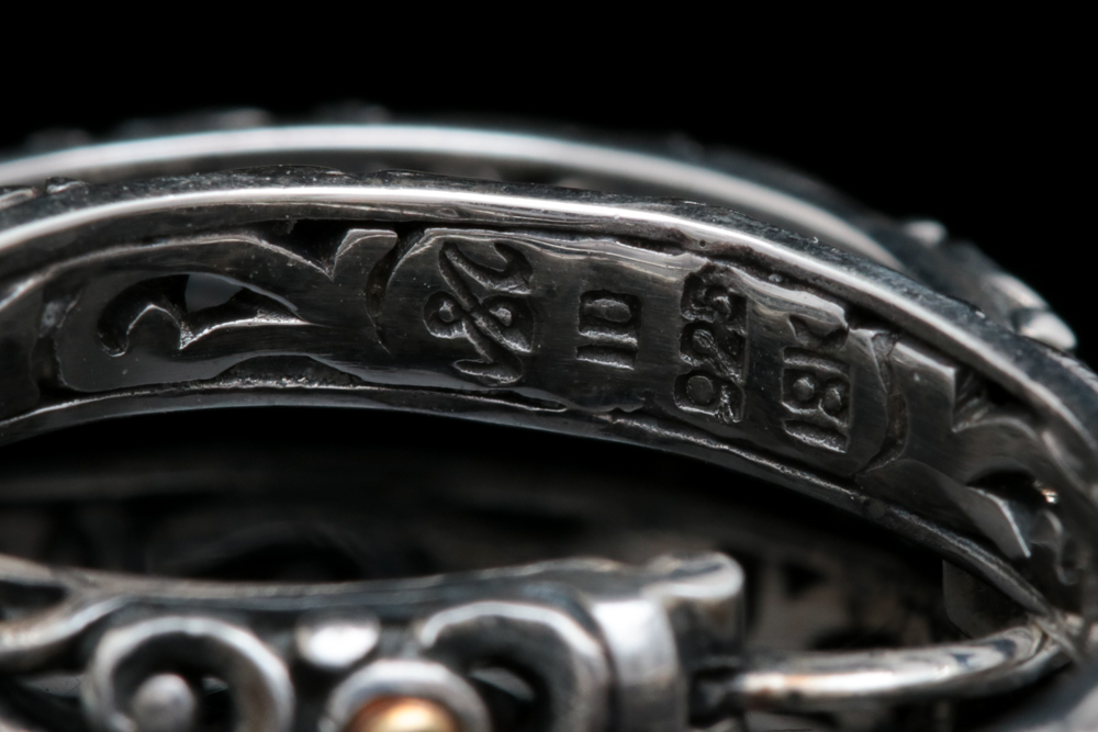 Robert Manse Sterling Silver and 18K Yellow Gold Hoop Earrings