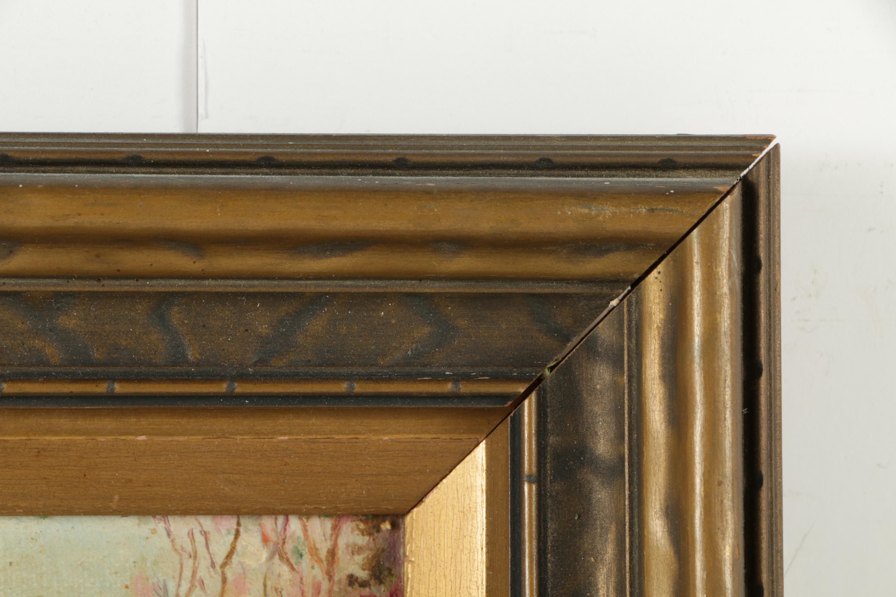 M. Entwistle Oil Painting on Canvas Board