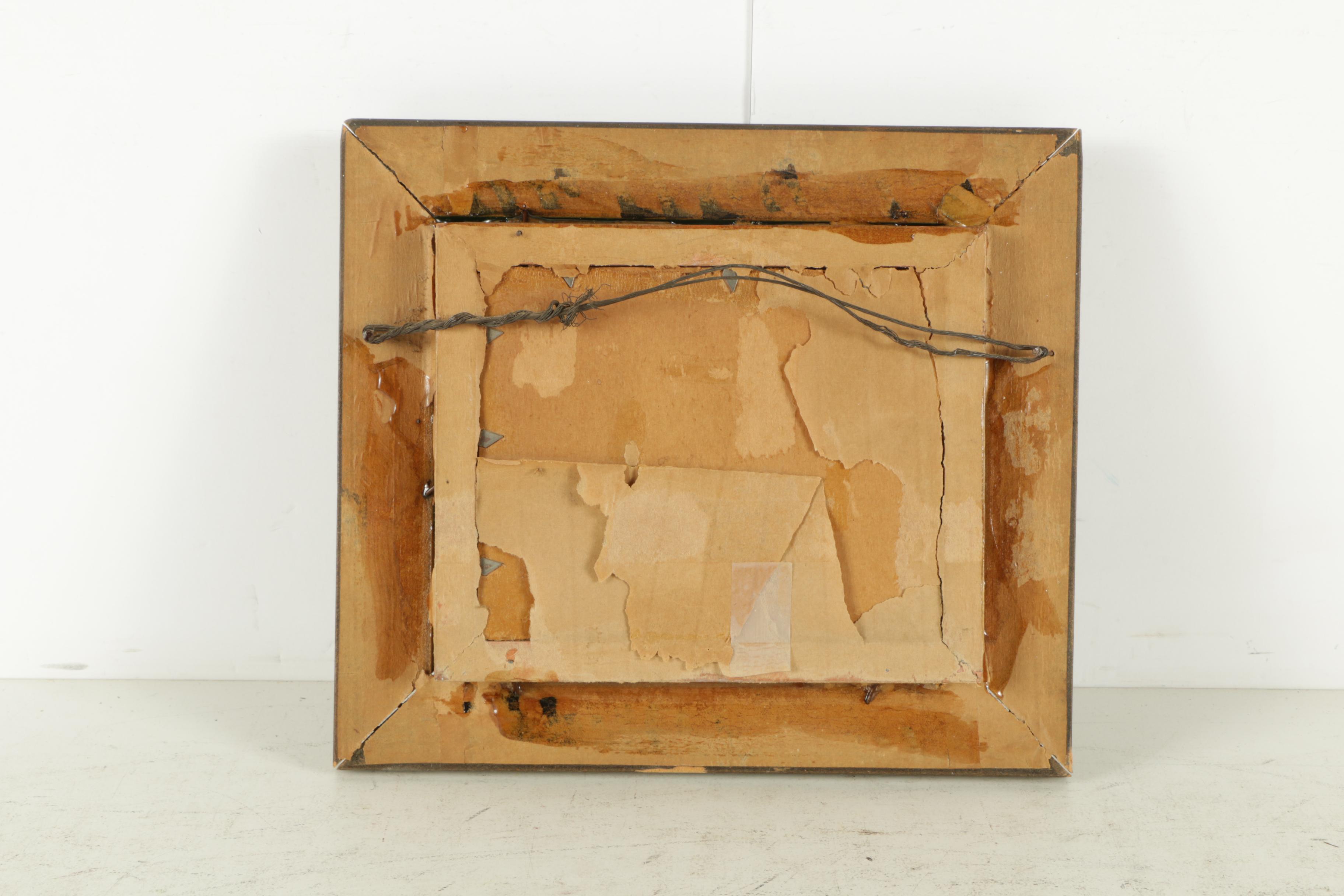 M. Entwistle Oil Painting on Canvas Board