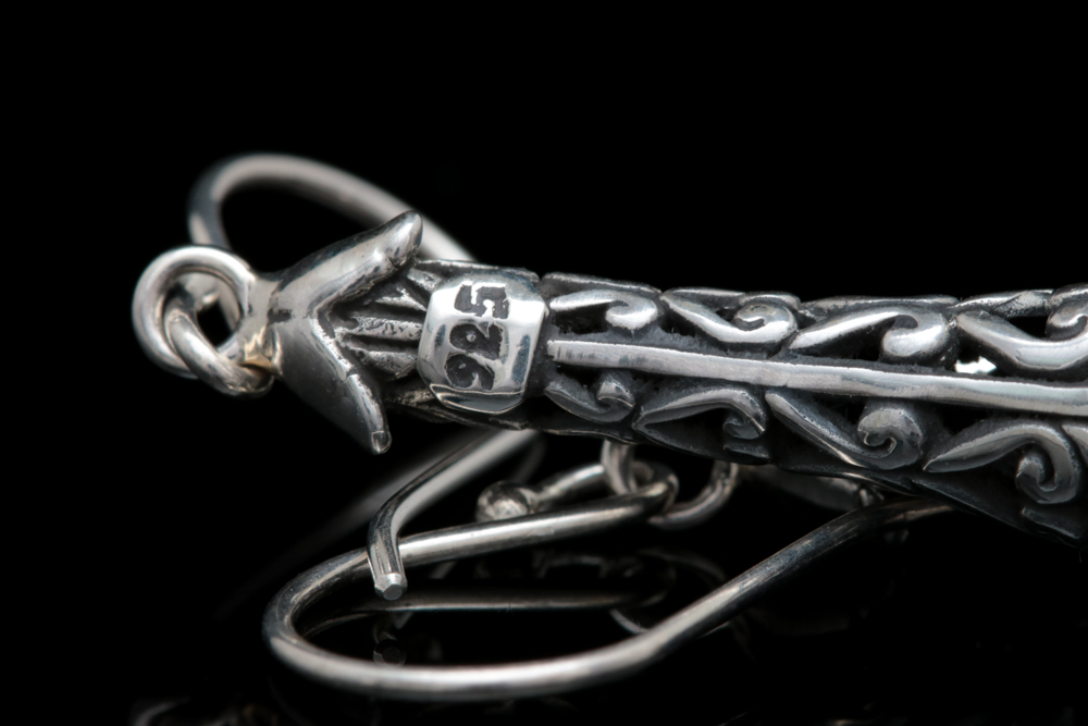 Sterling Silver, 18K Yellow Gold and Pearl Dangle Earrings