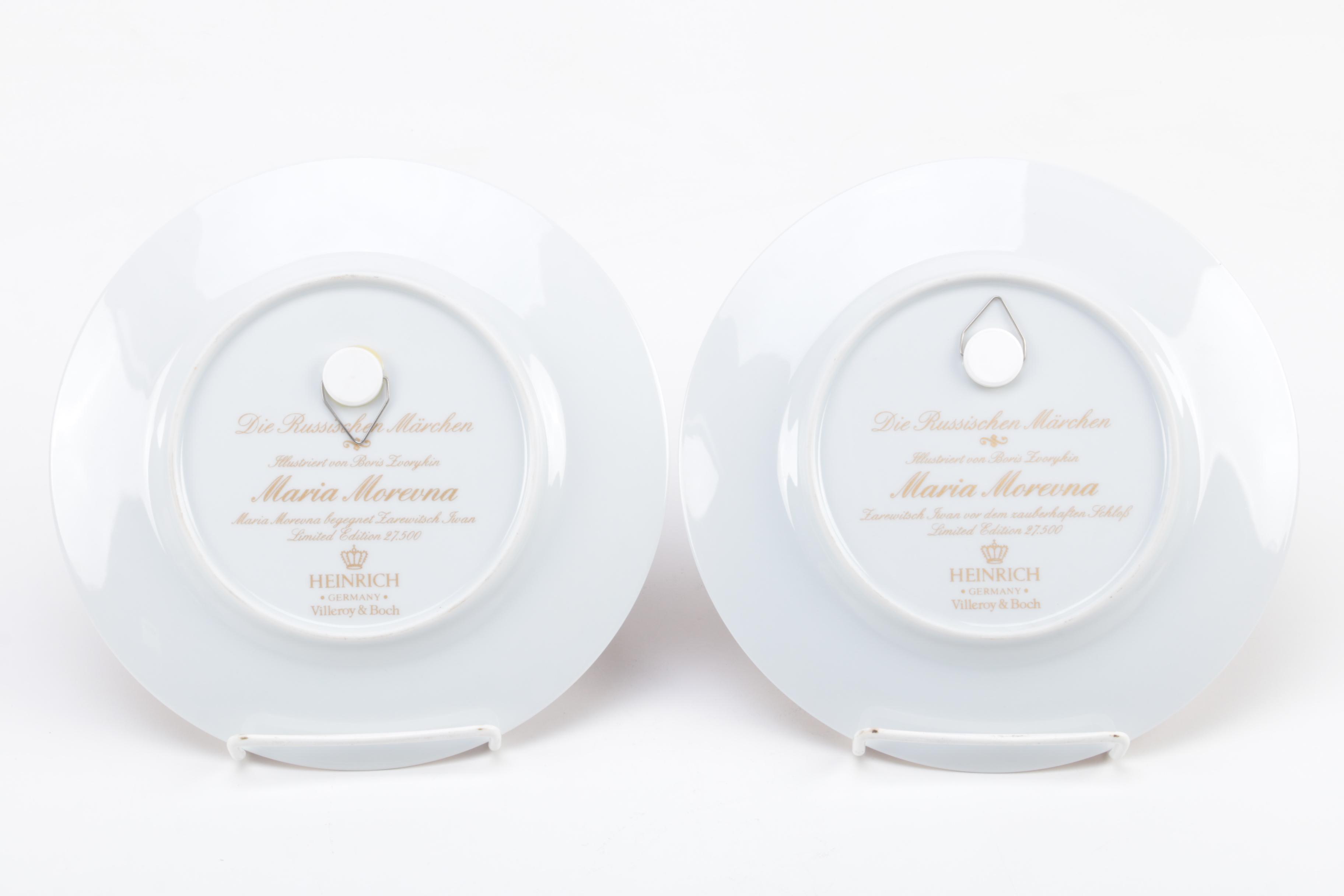 Vintage Villeroy & Boch Heinrich "The Russian Fairy Tales" Collectible Plates