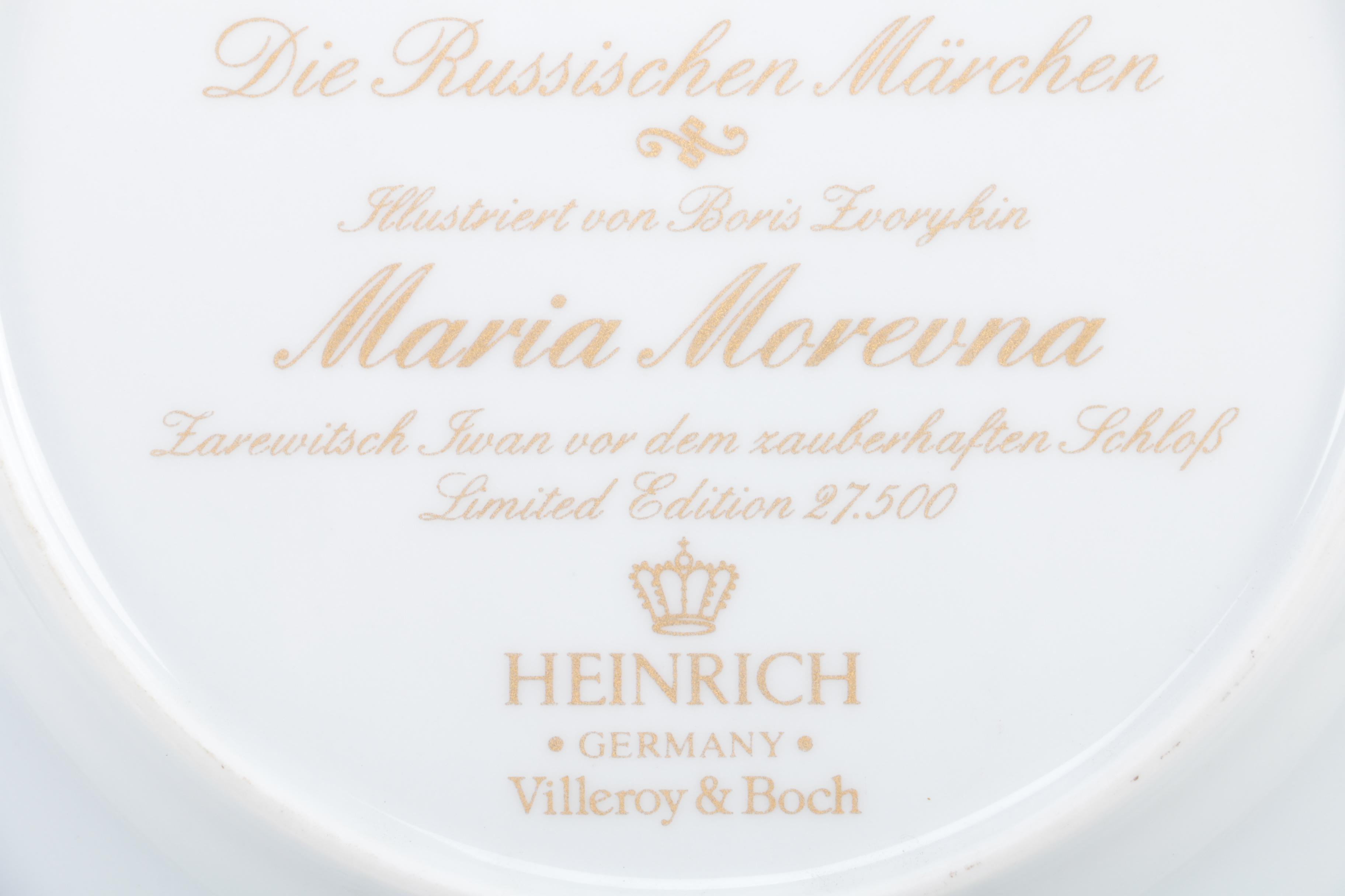 Vintage Villeroy & Boch Heinrich "The Russian Fairy Tales" Collectible Plates