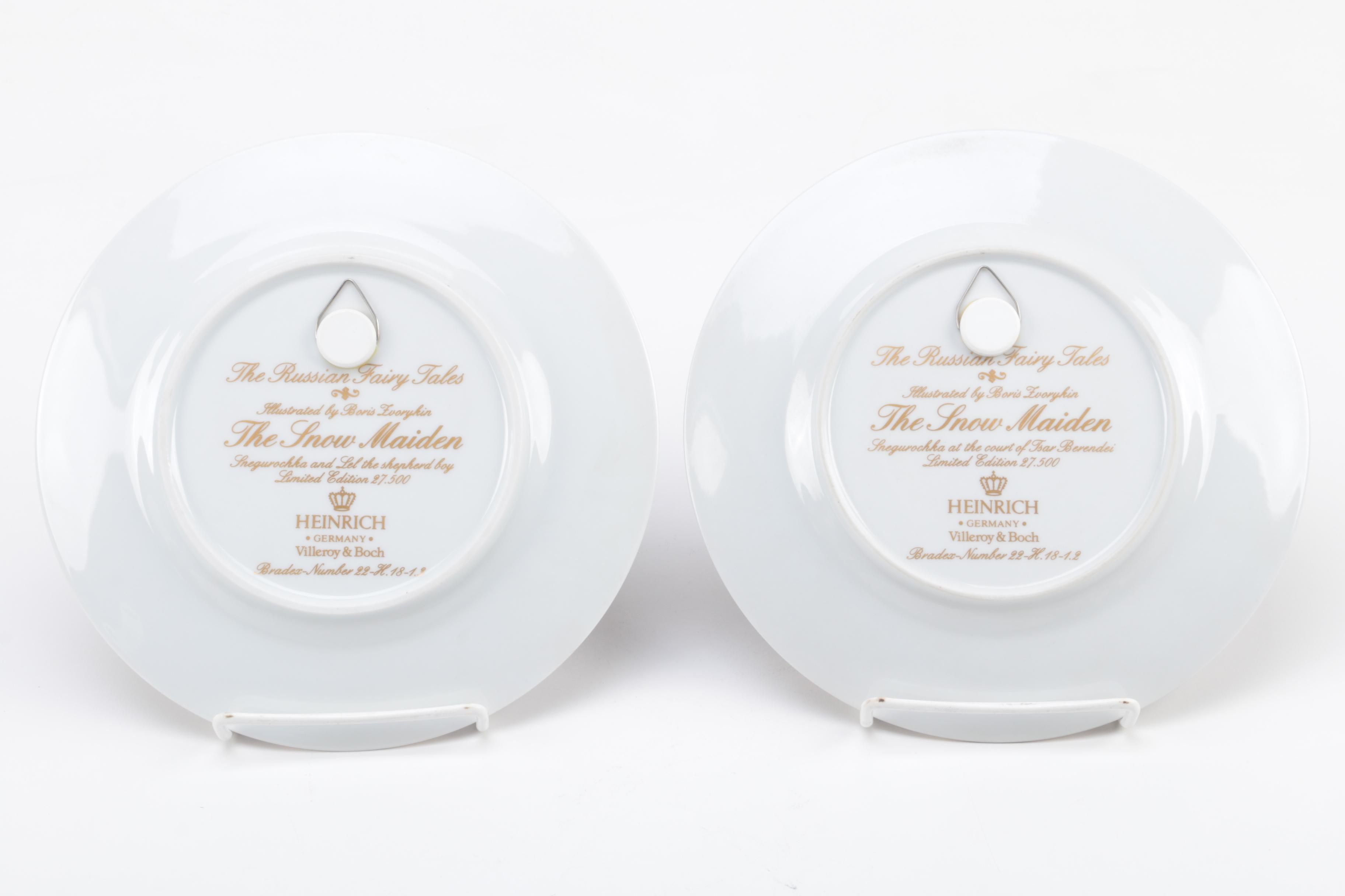 Vintage Villeroy & Boch Heinrich "The Russian Fairy Tales" Collectible Plates